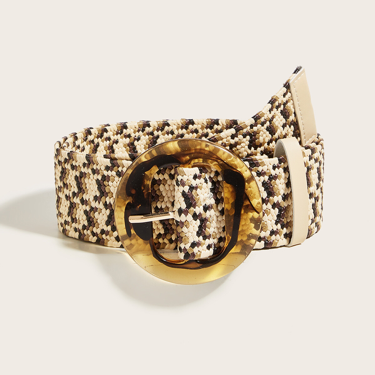 Grossiste Sandy Paris - Ceinture élastique raphia avec boucle rond