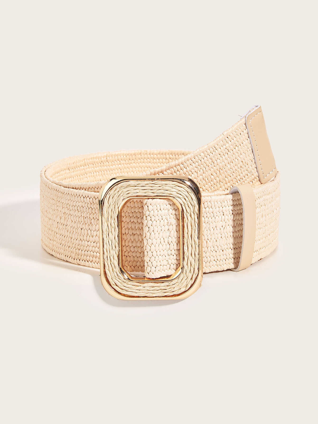 Wholesaler Sandy Paris - Elastic raffia belt with round buckle