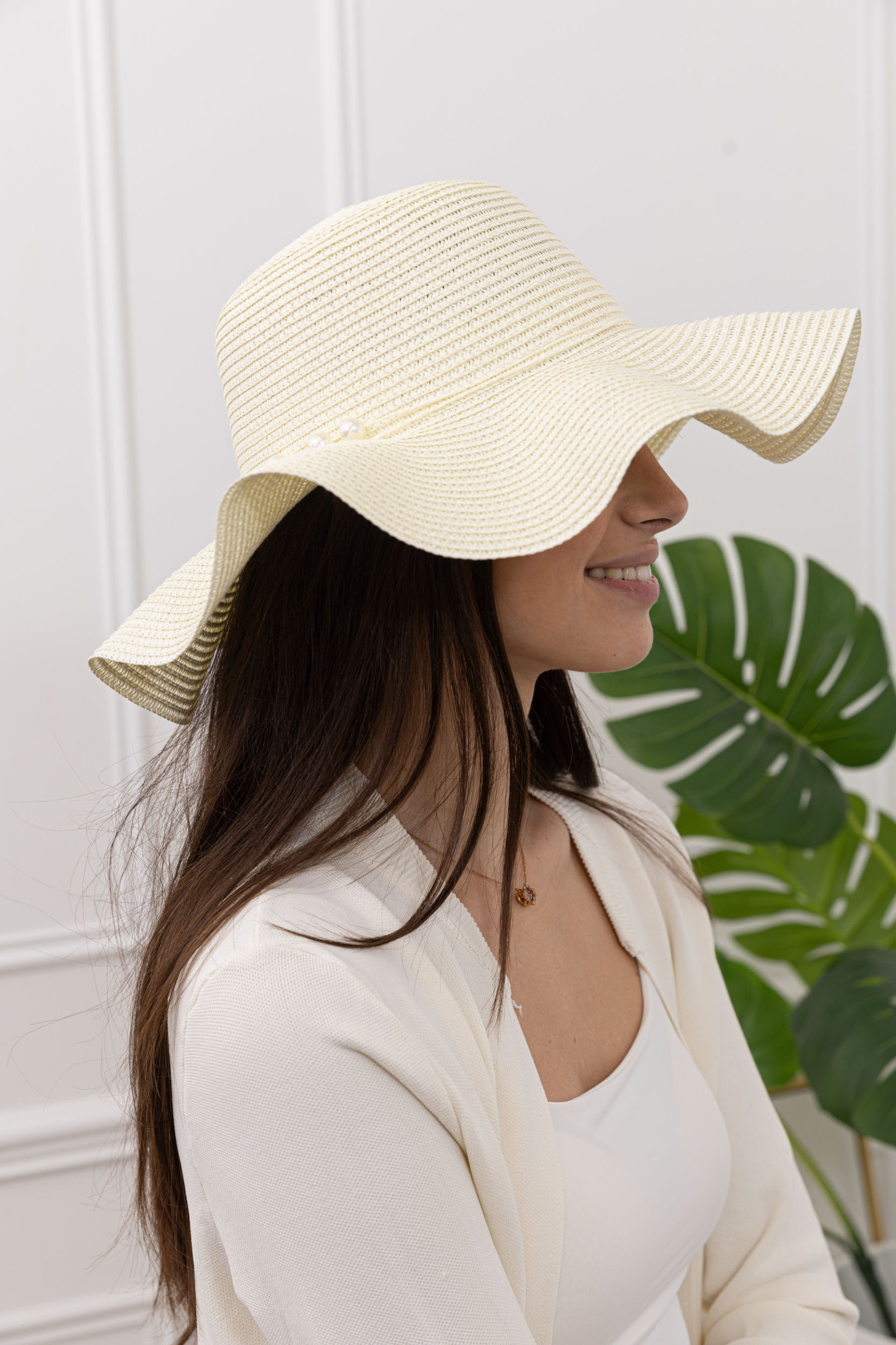 Mayorista Sandy Paris - Sombrero de paja con lazo de moño
