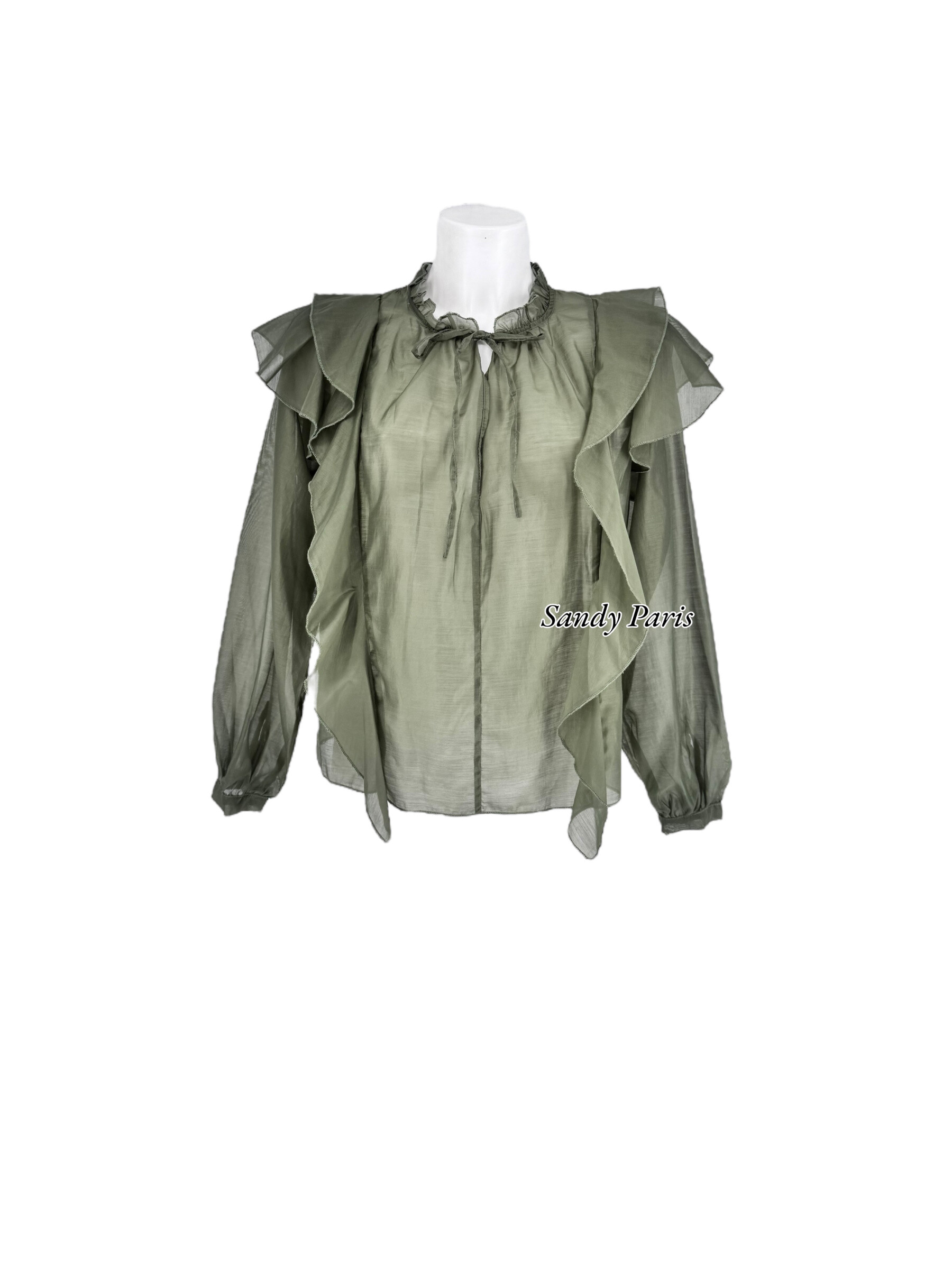 Wholesaler Sandy Paris - Transparent sailing blouse in sail - light & female elegance