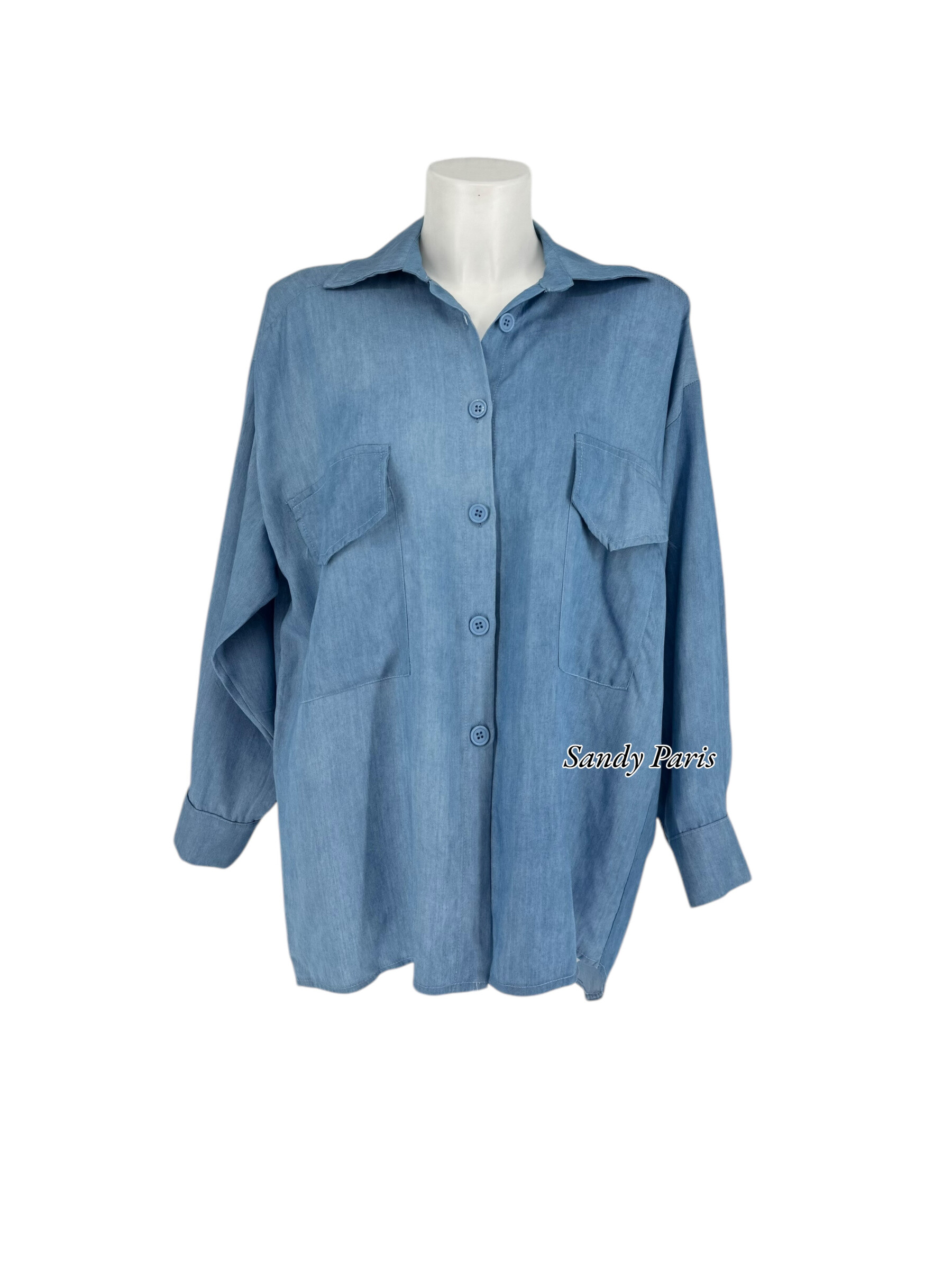 Wholesaler Sandy Paris - Oversize shirt in Lyocell - relaxed elegance