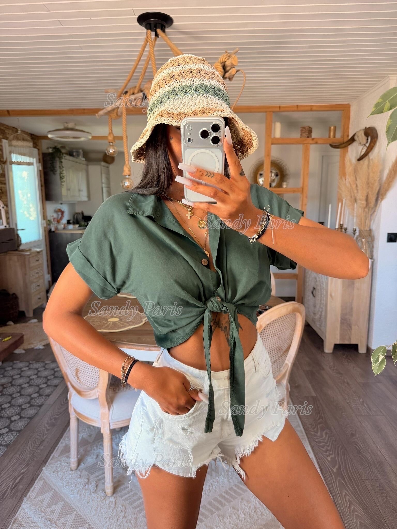 Großhändler Sandy Paris - Lyocell Knotted Hemd - Trend und Leichtigkeit