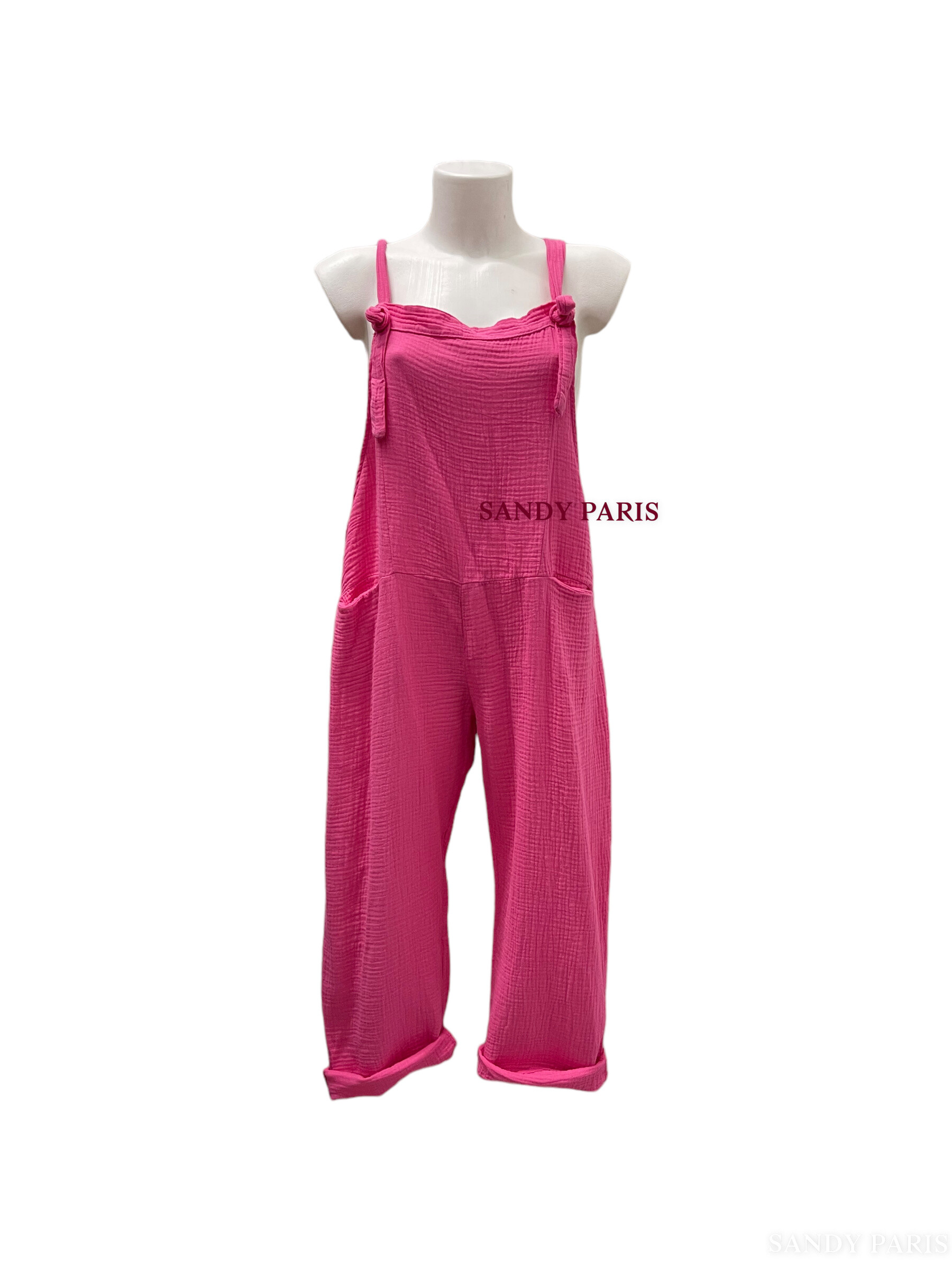 Wholesaler Sandy Paris - Cotton gauze overalls combination - comfort & relaxed style
