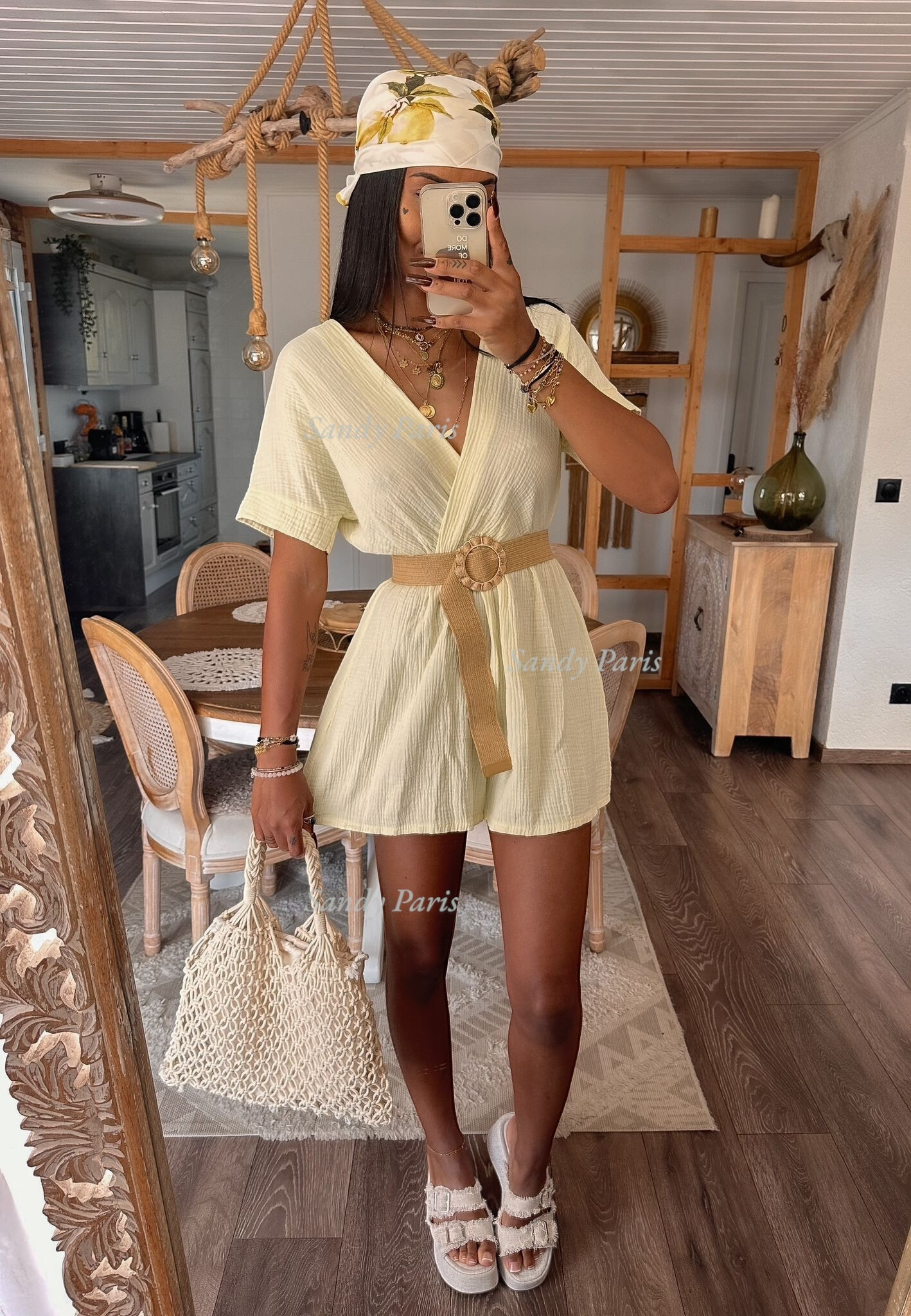 Wholesaler Sandy Paris - Short Casual Cotton Gauze Jumpsuit – Elegance and Comfort
