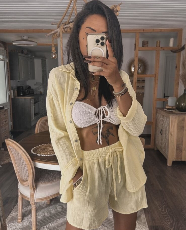 Wholesaler Sandy Paris - Cotton gauze relaxed set