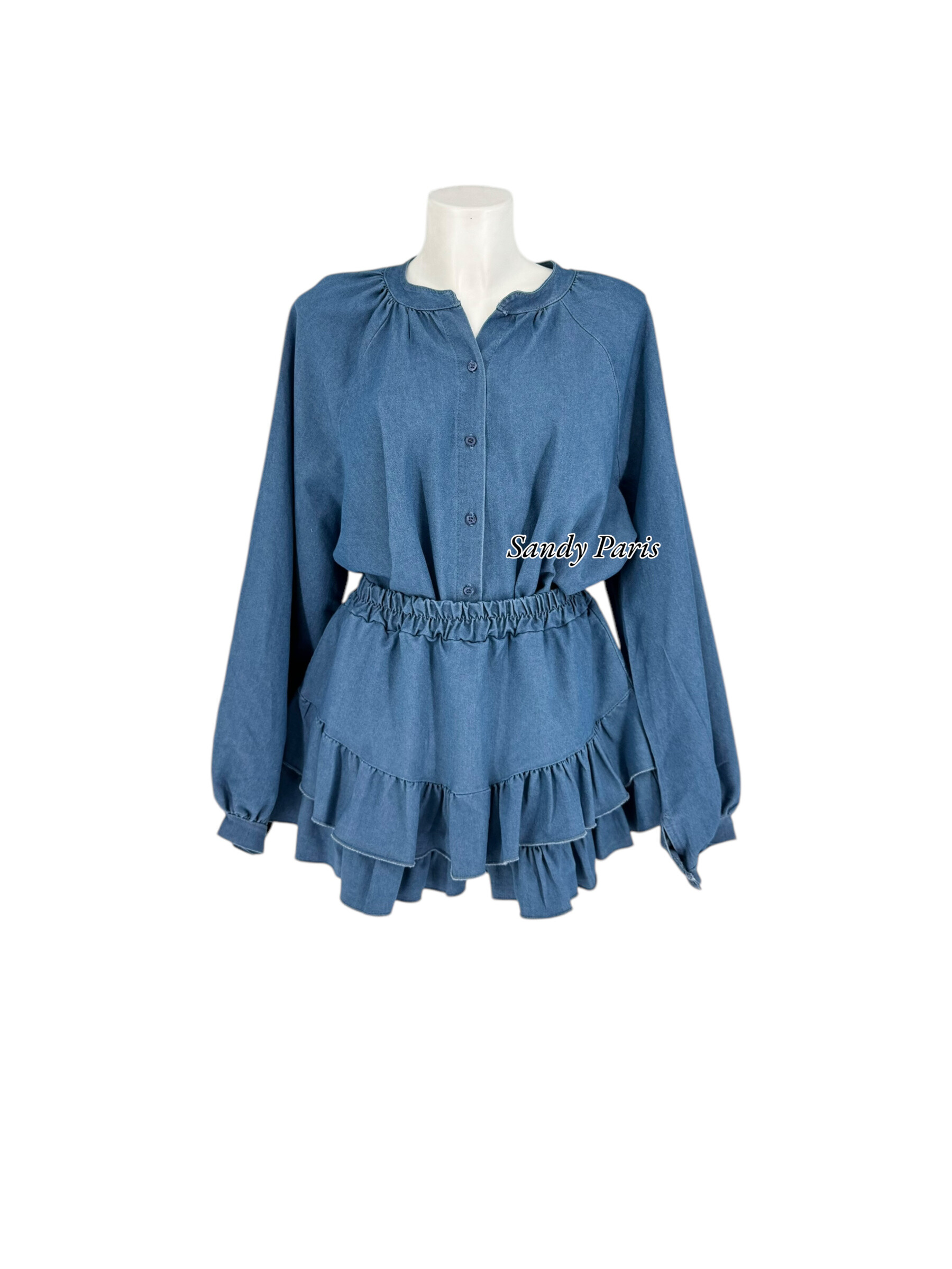 Grossiste Sandy Paris - Ensemble Denim Féminin – Élégance & Tendance