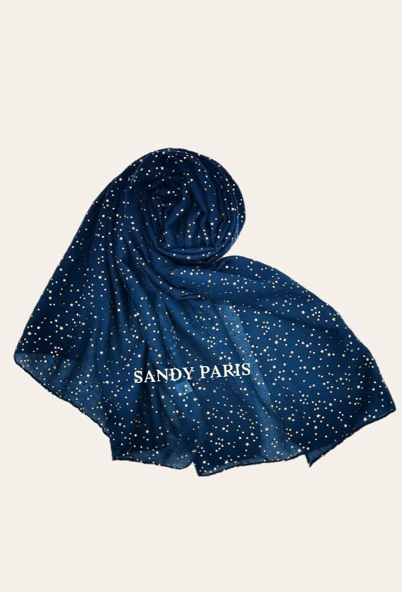 Wholesaler Sandy Paris - Shiny printed scarf with pattern
