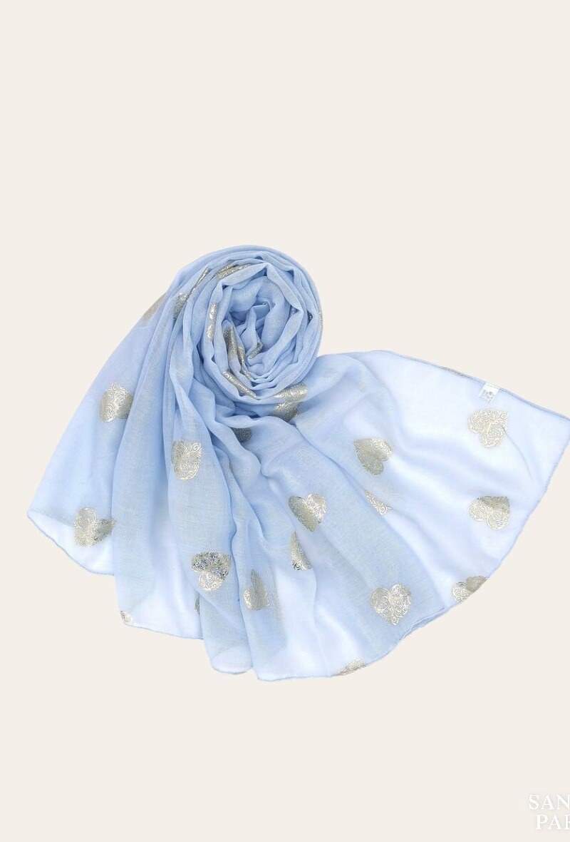 Wholesaler Sandy Paris - Shiny printed scarf with pattern