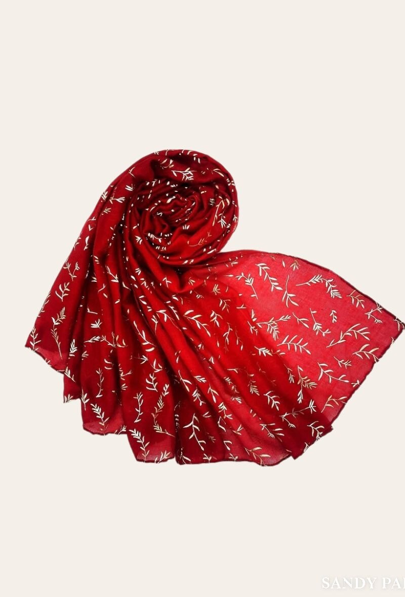 Wholesaler Sandy Paris - Shiny printed scarf with pattern