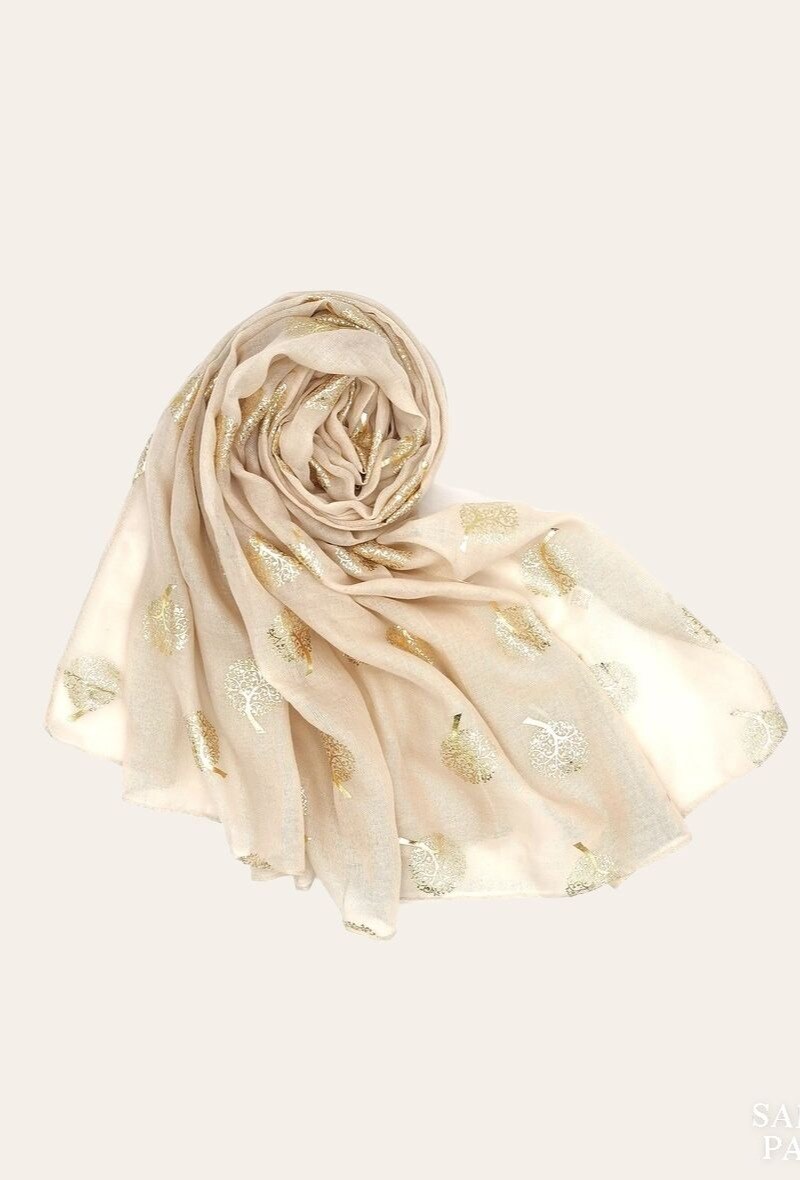 Wholesaler Sandy Paris - Shiny printed scarf with pattern
