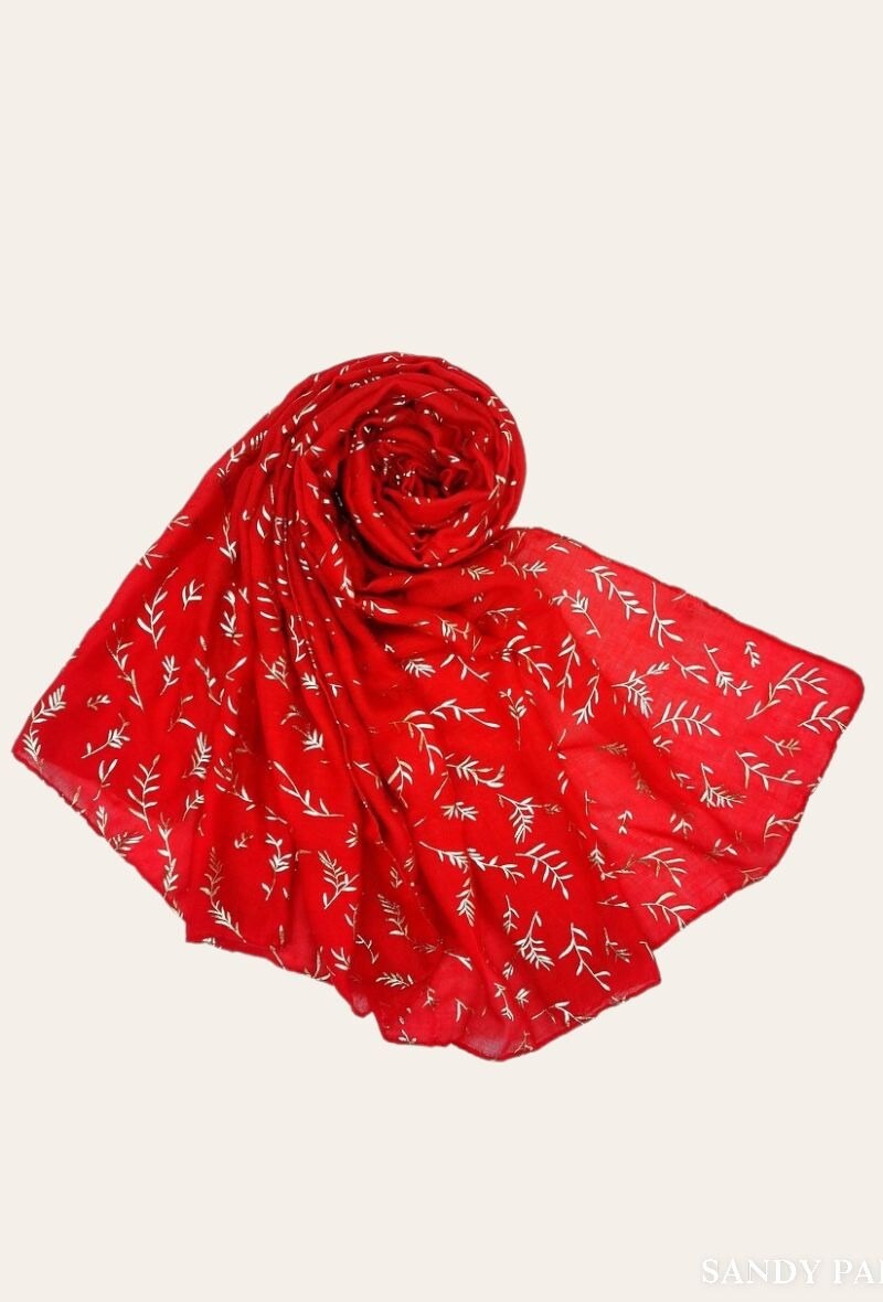Wholesaler Sandy Paris - Shiny printed scarf with pattern