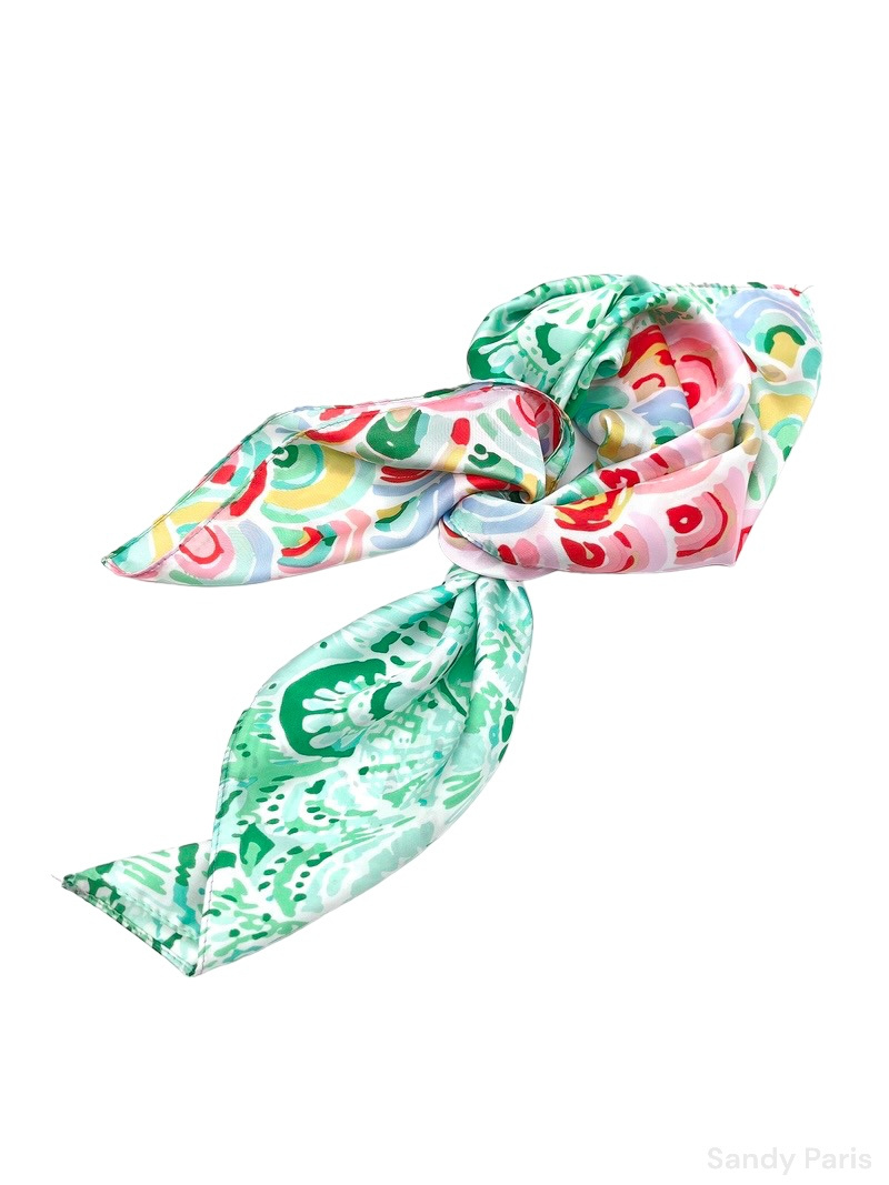 Wholesaler Sandy Paris - Small square printed scarf 70*70