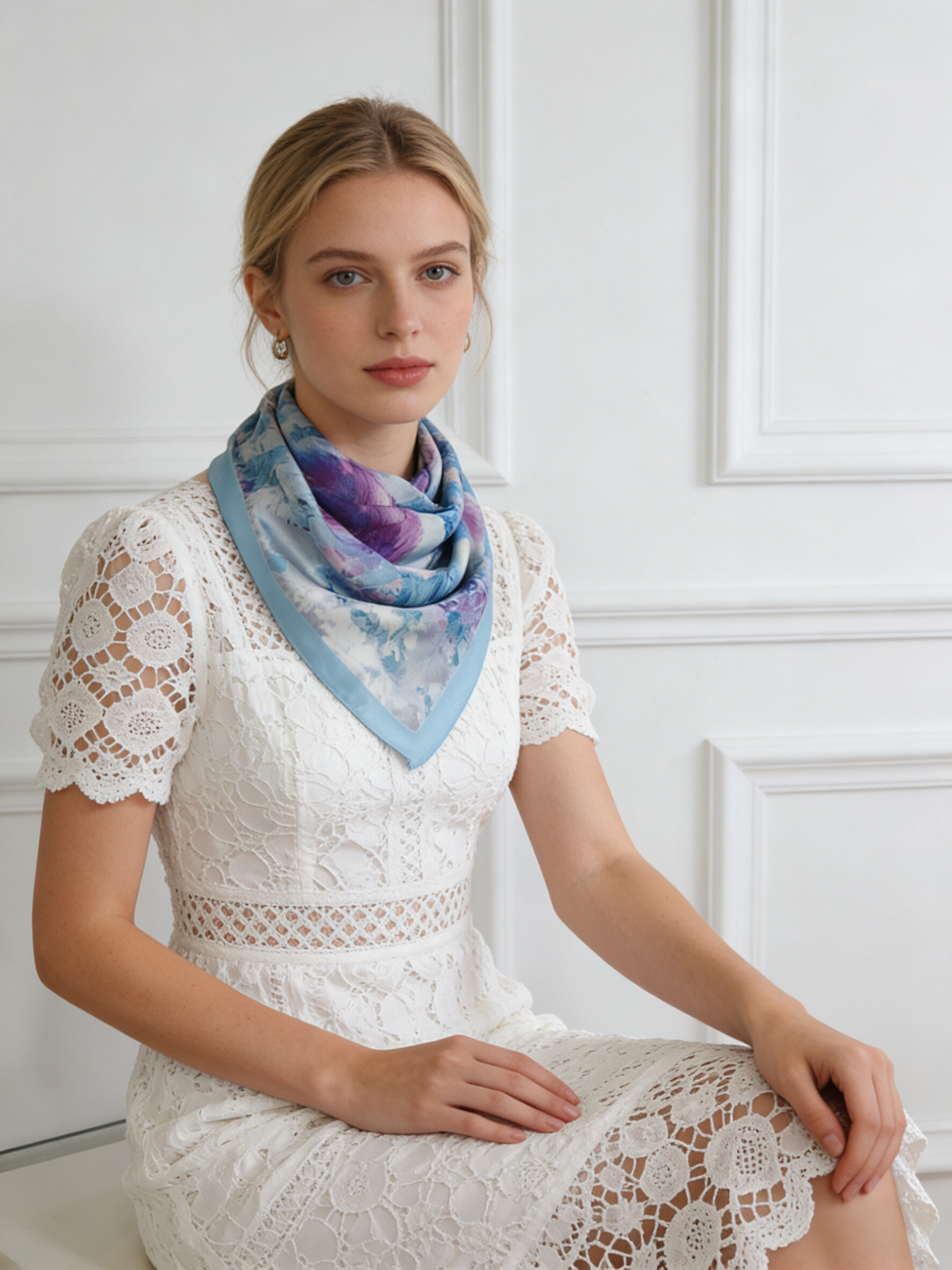 Grossista Sandy Paris - Piccolo foulard stampato