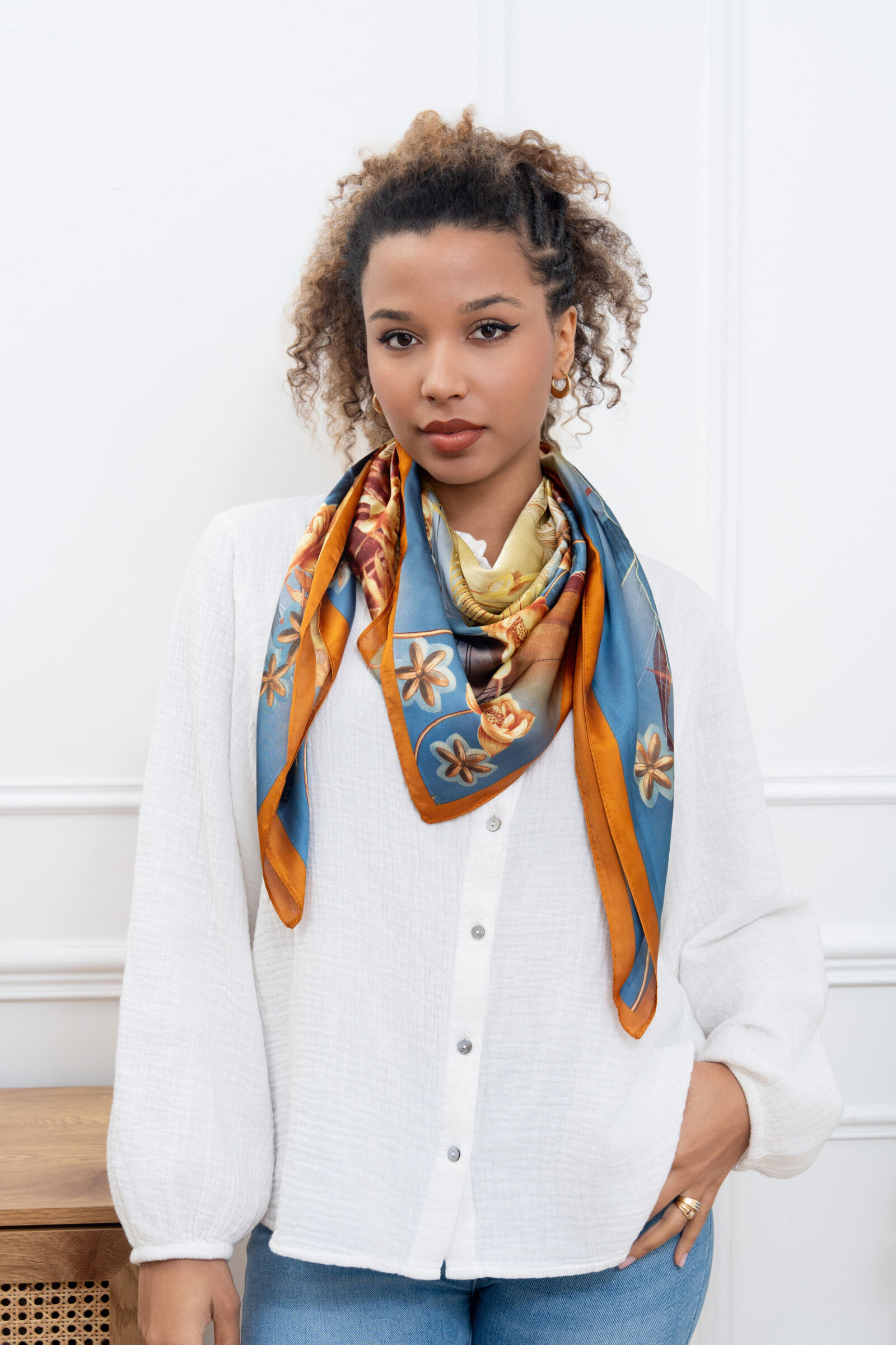Wholesaler Sandy Paris - Small printed square