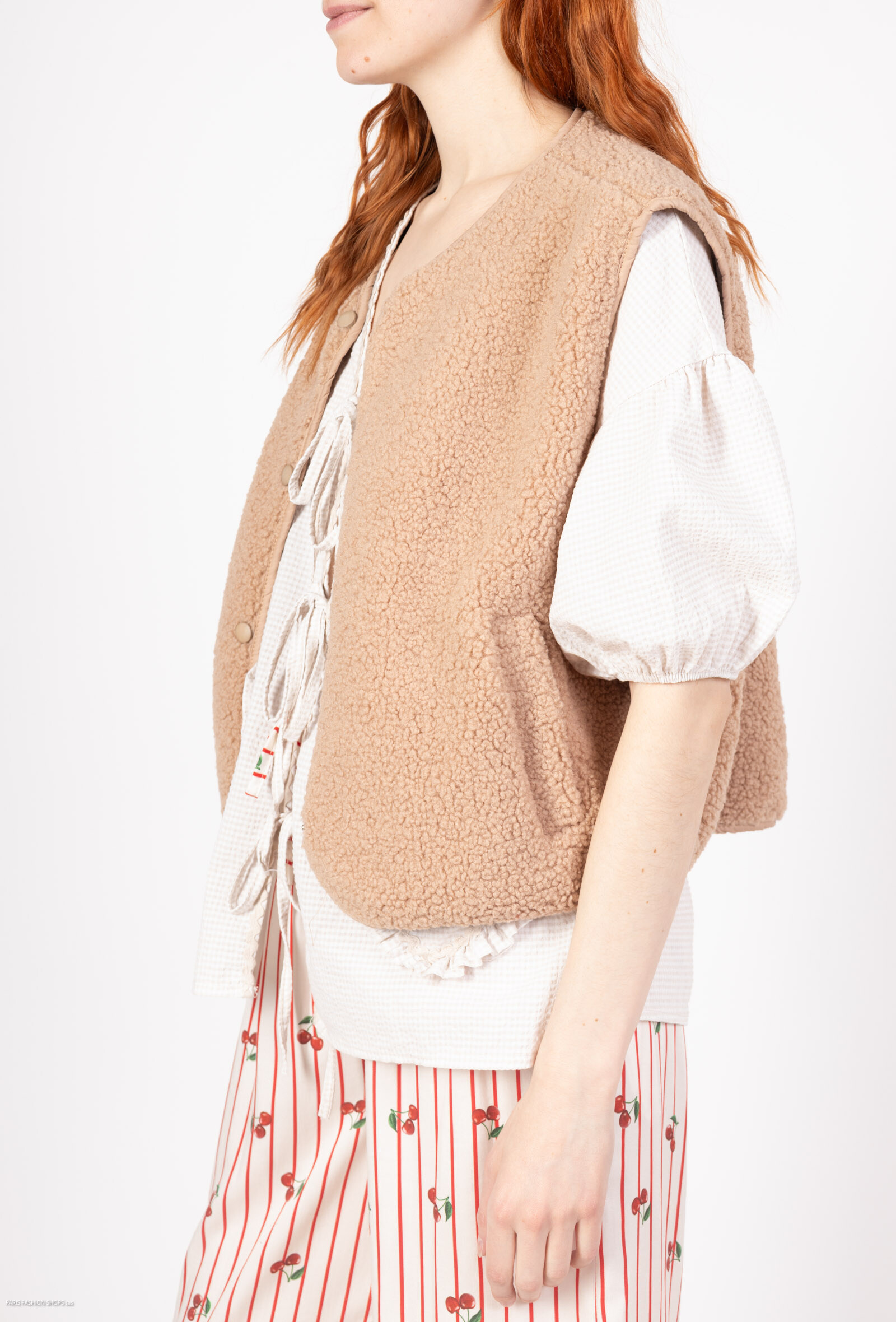 Wholesaler Sandy Paris - Sheepskin effective vest - Heat & relaxed style