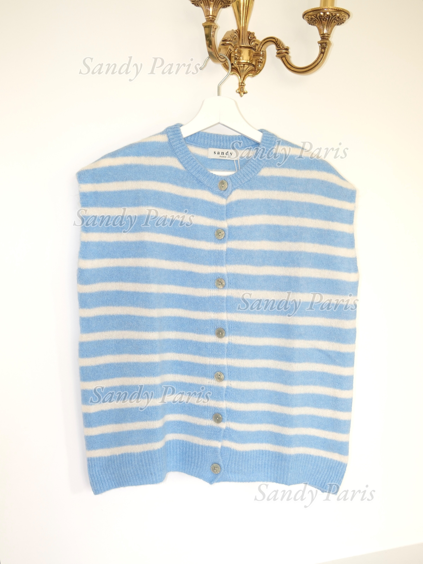 Grossiste Sandy Paris - Gilet sans manches à rayures – Sandy Paris