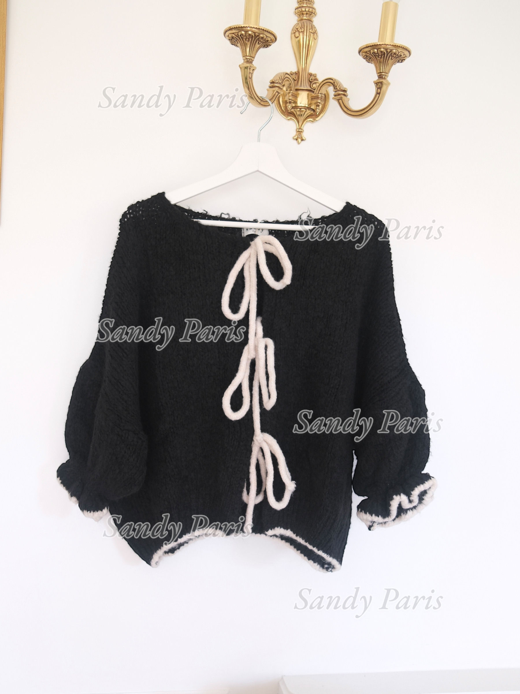 Grossiste Sandy Paris - Cardigan avec laine et mohair – Style cocooning et tendance