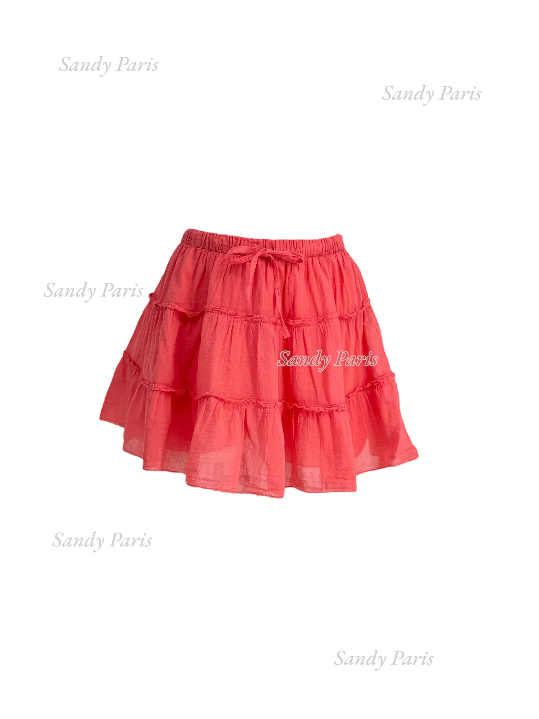 Mayorista Sandy Paris - Falda-pantalón de algodón con cordón ajustable