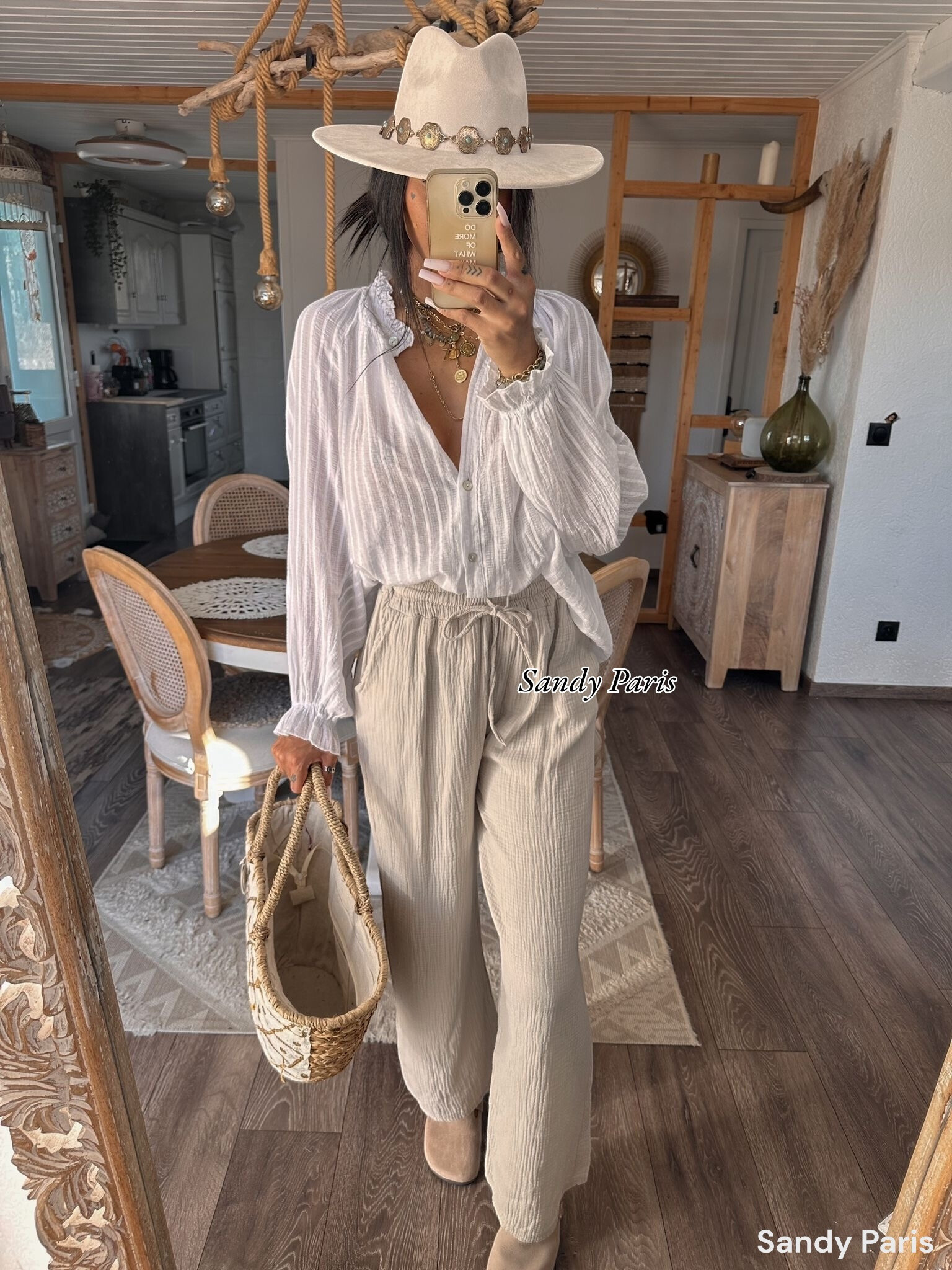 Wholesaler Sandy Paris - Cotton gauze pants – Casual comfort and minimalist style