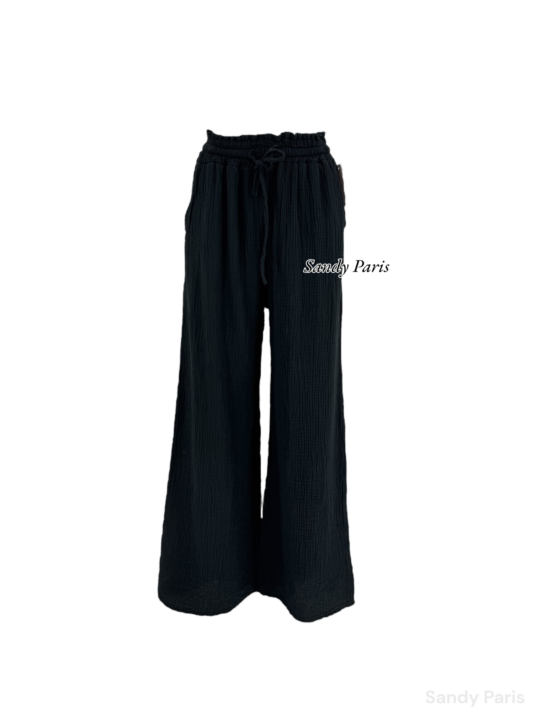 Mayorista Sandy Paris - Pantalón de gasa de algodón – Comodidad casual y estilo minimalista