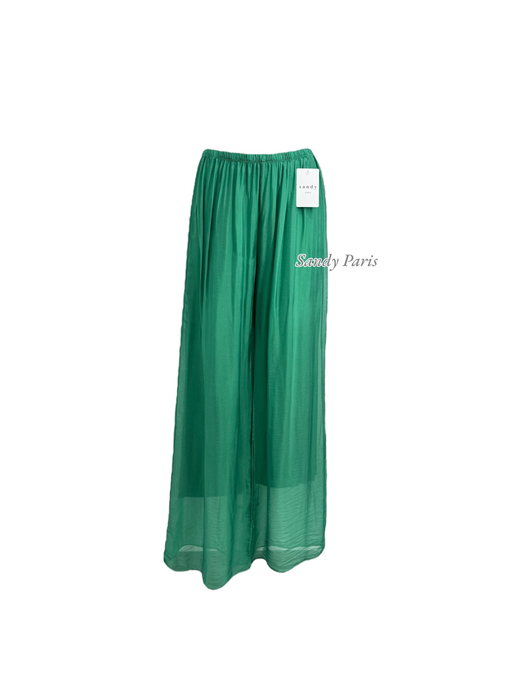 Grossista Sandy Paris - Pantaloni Larghi in Seta – Eleganza e Leggerezza