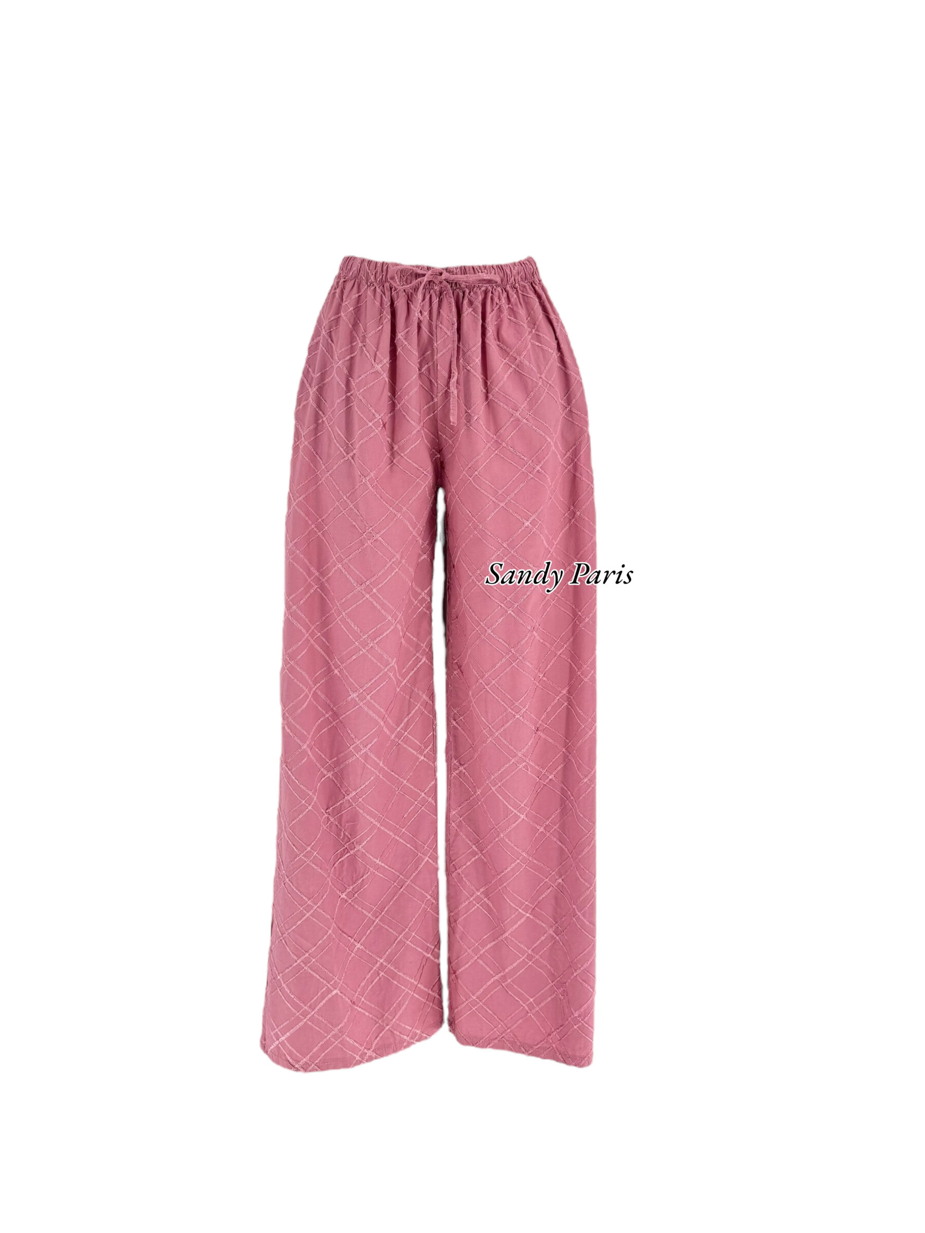 Wholesaler Sandy Paris - Large checkered cotton pants