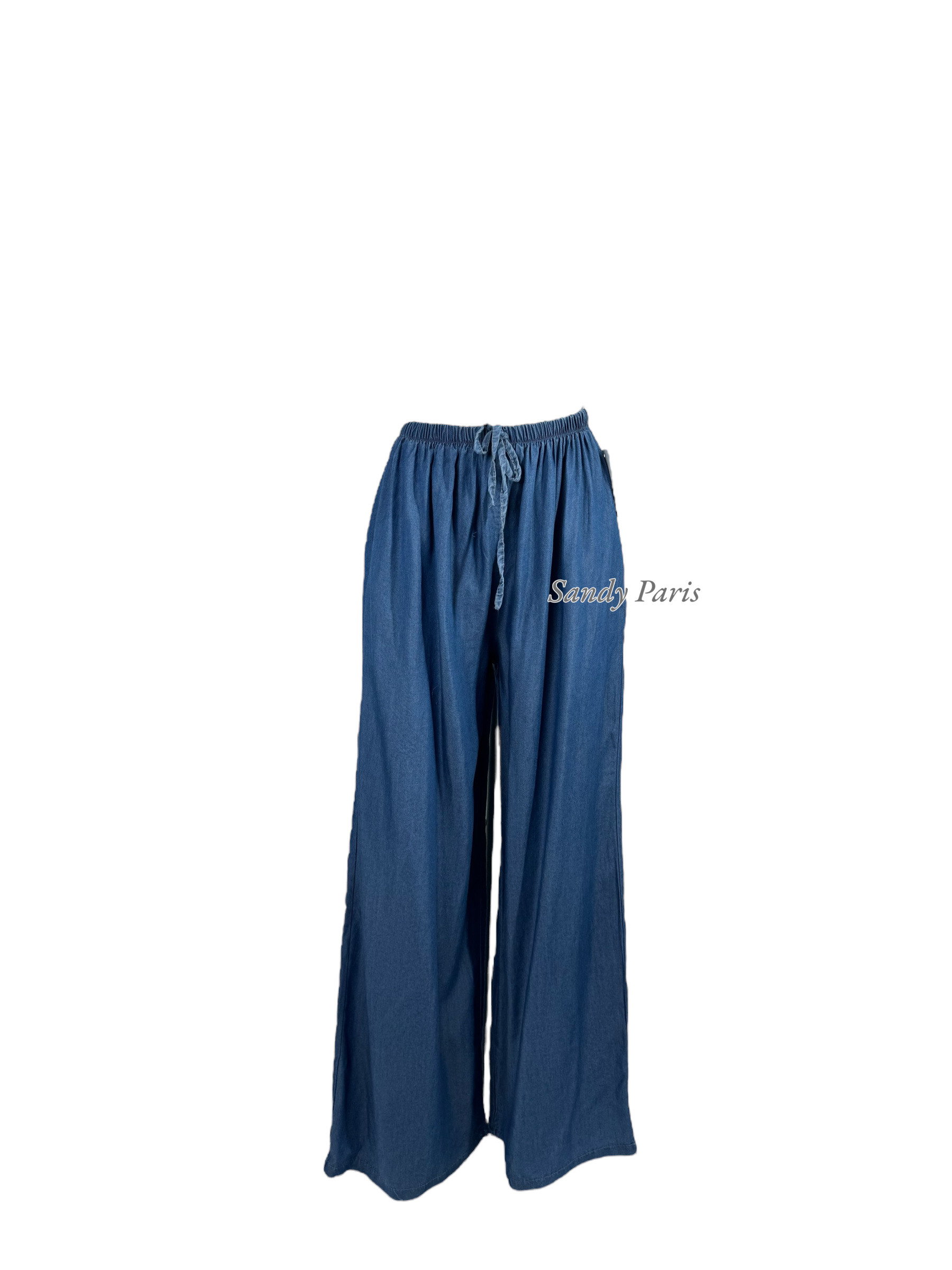 Grossista Sandy Paris - Pantaloni Larghi in Lyocell - Comfort ed Eleganza Casual
