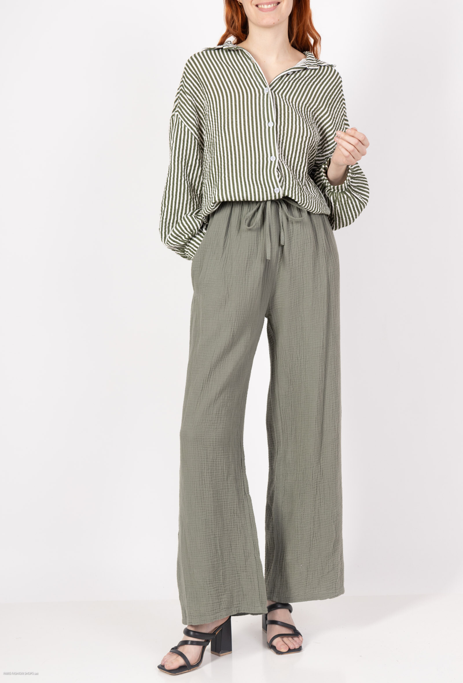 Grossiste Sandy Paris - Pantalon en Coton Gaze – Élégance et Confort Léger