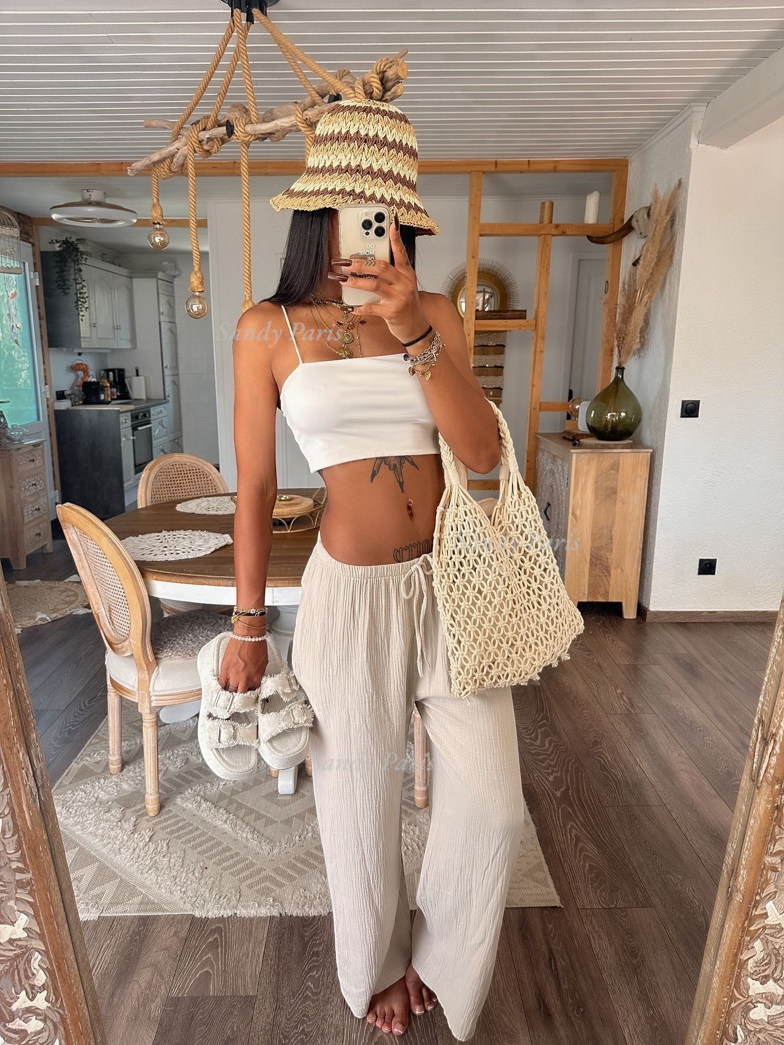 Mayorista Sandy Paris - Pantalón de Gasa de Algodón – Elegancia y Comodidad Ligera