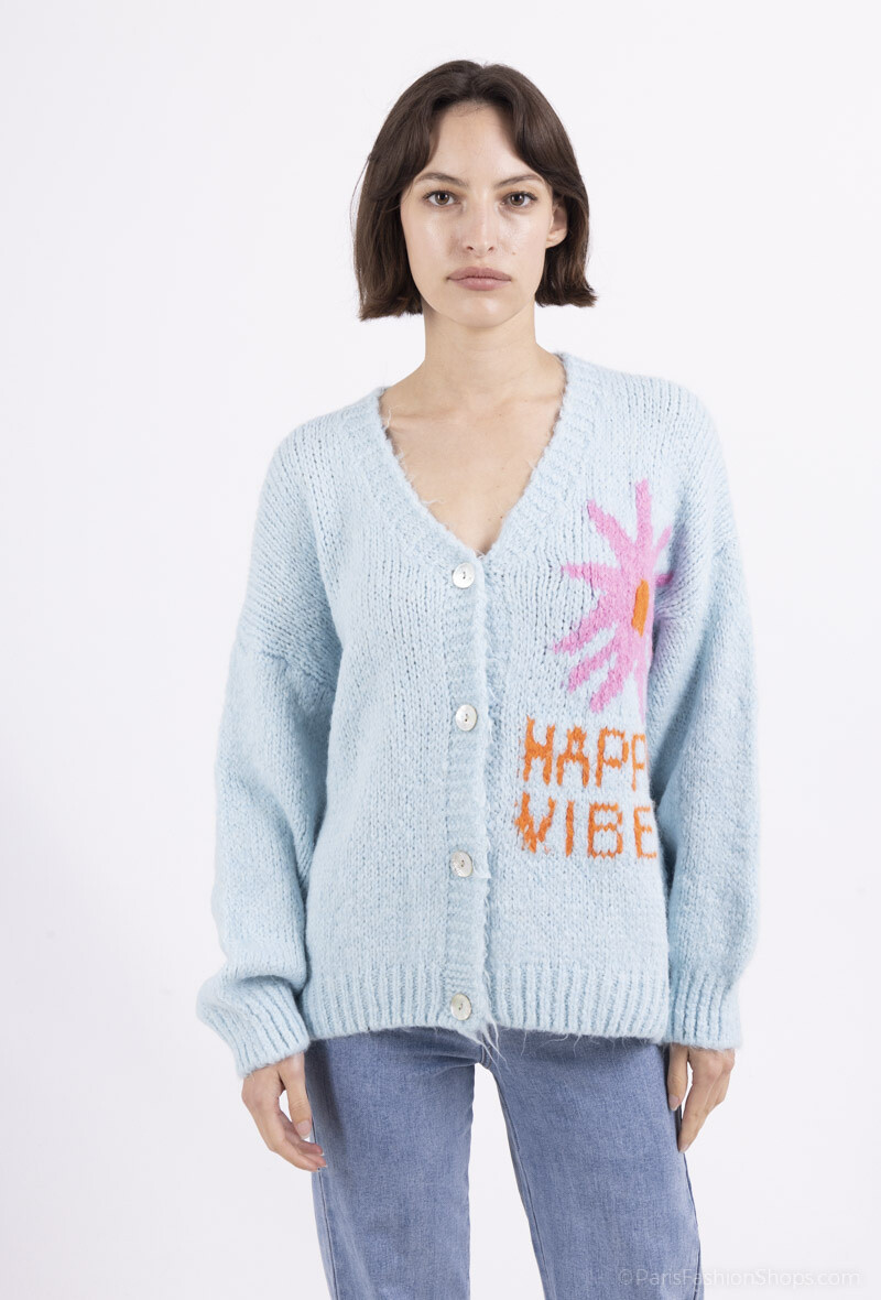 Wholesaler Sandy Paris - Oversized 'Smile' Sweater – Comfort and Casual Style