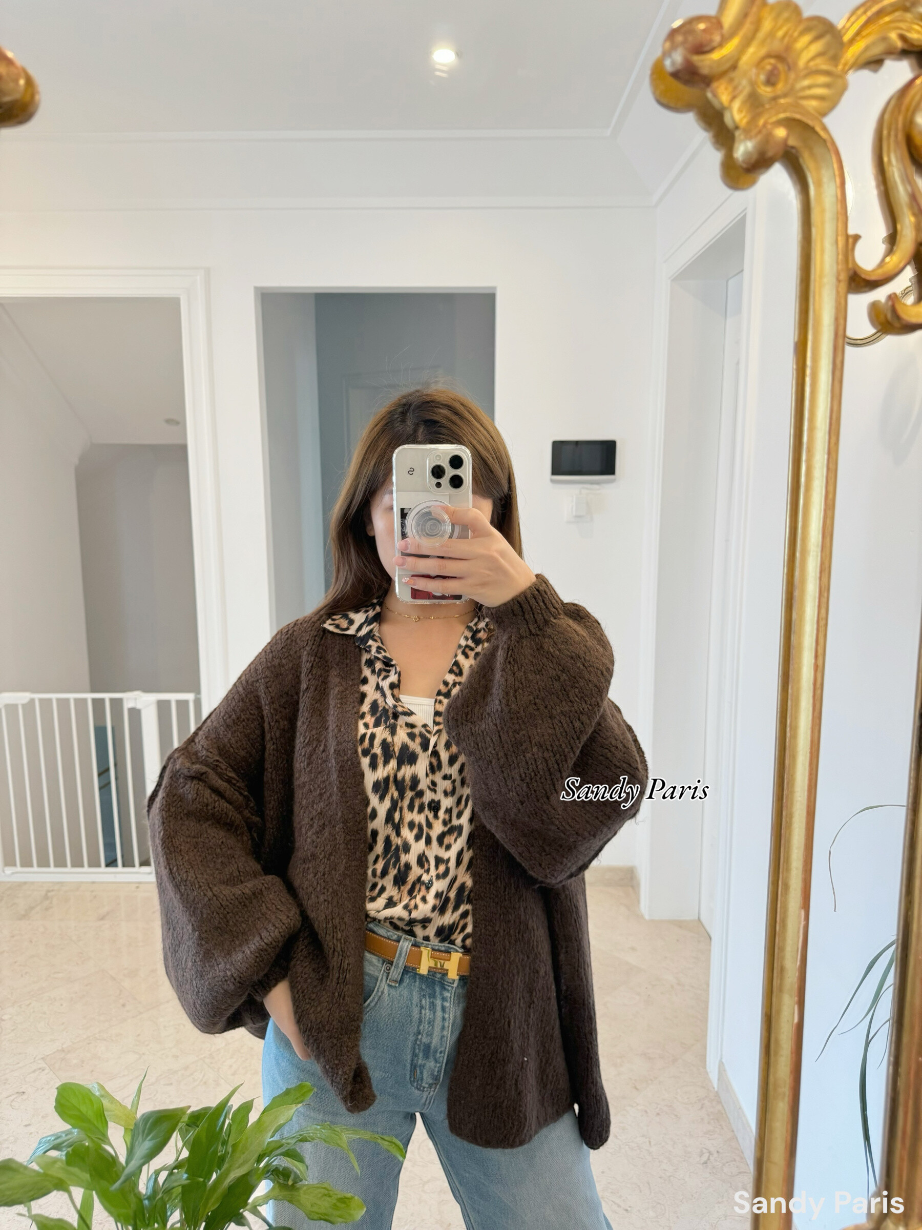 Grossiste Sandy Paris - Cardigan fluffy avec laine et mohair