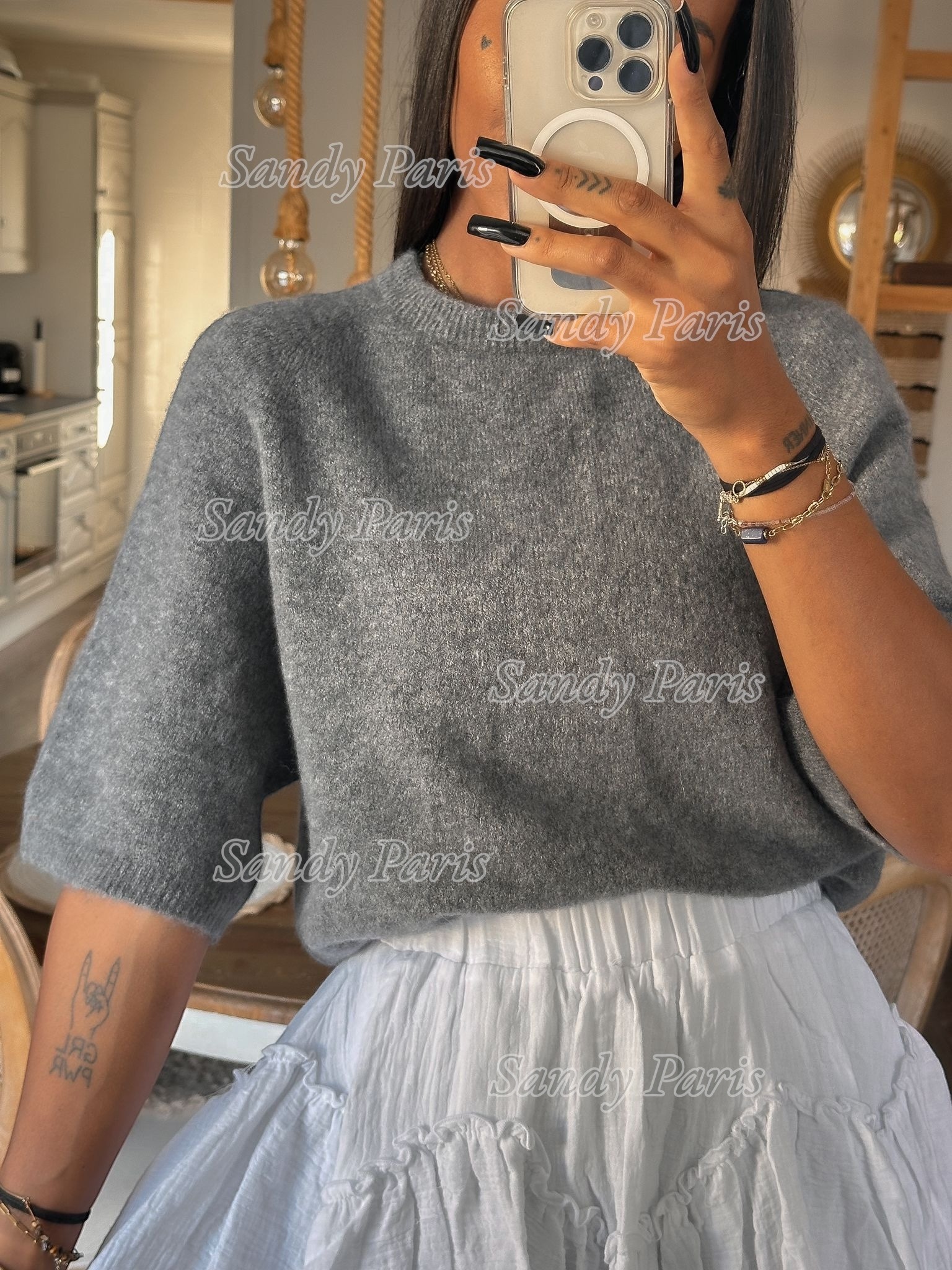 Grossiste Sandy Paris - Pull avec 30% bébé alpaga - Sandy Paris