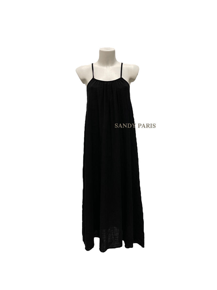 Mayorista Sandy Paris - Vestido Largo Rústico de Algodón - Minimalismo y Elegancia