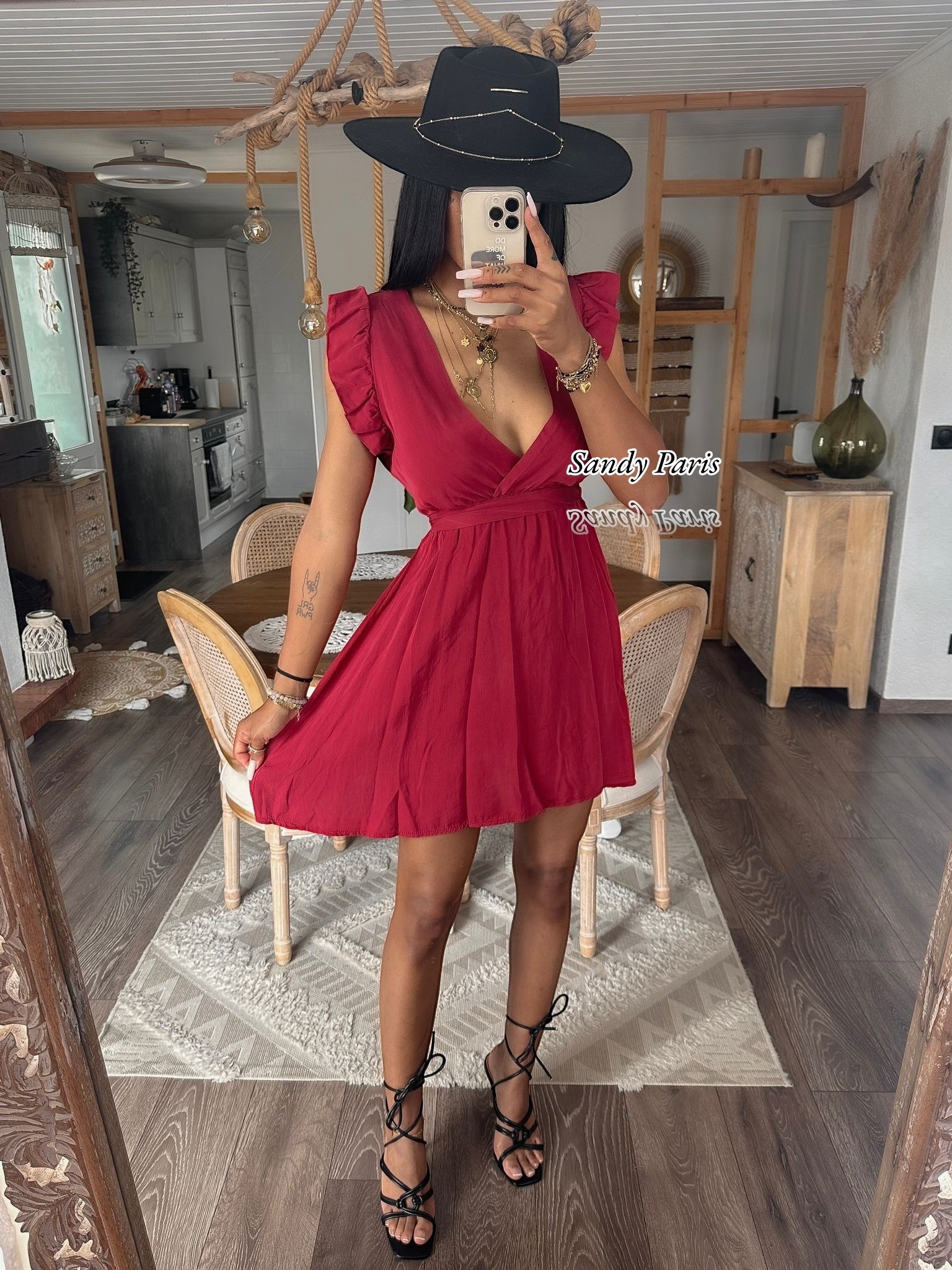 Mayorista Sandy Paris - Vestido corto de lyocell - Elegancia y ligereza