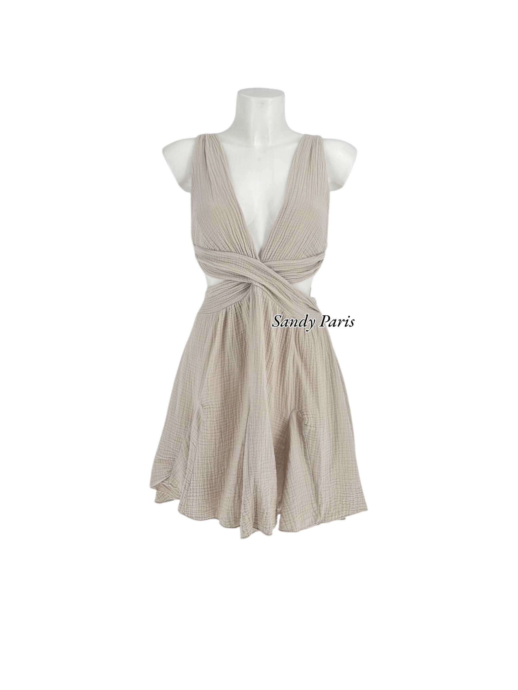 Wholesaler Sandy Paris - Cotton gauze bohemian dress
