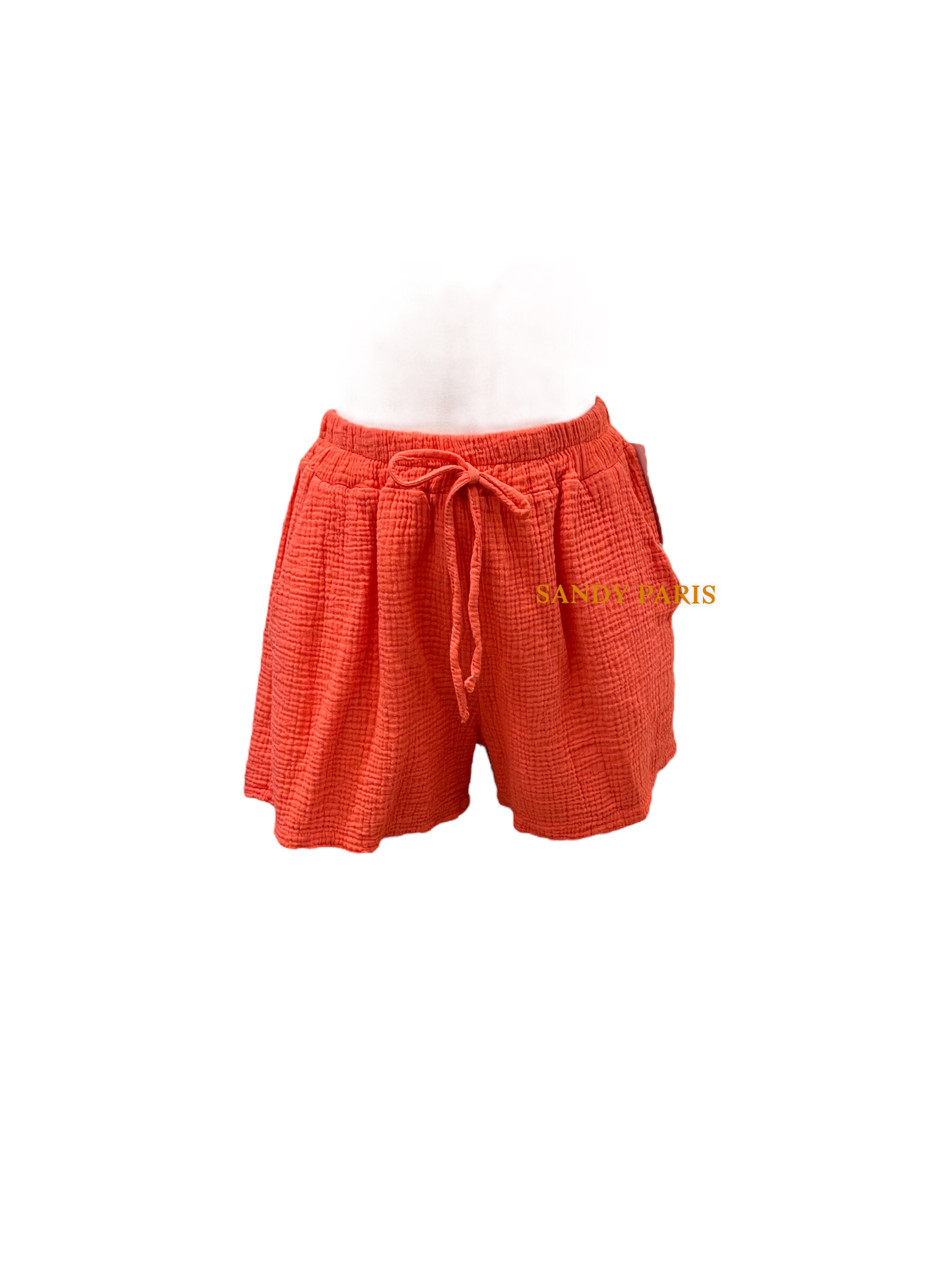 Mayorista Sandy Paris - Shorts Casual de Gasa de Algodón con Bolsillos – Comodidad y Estilo Verano
