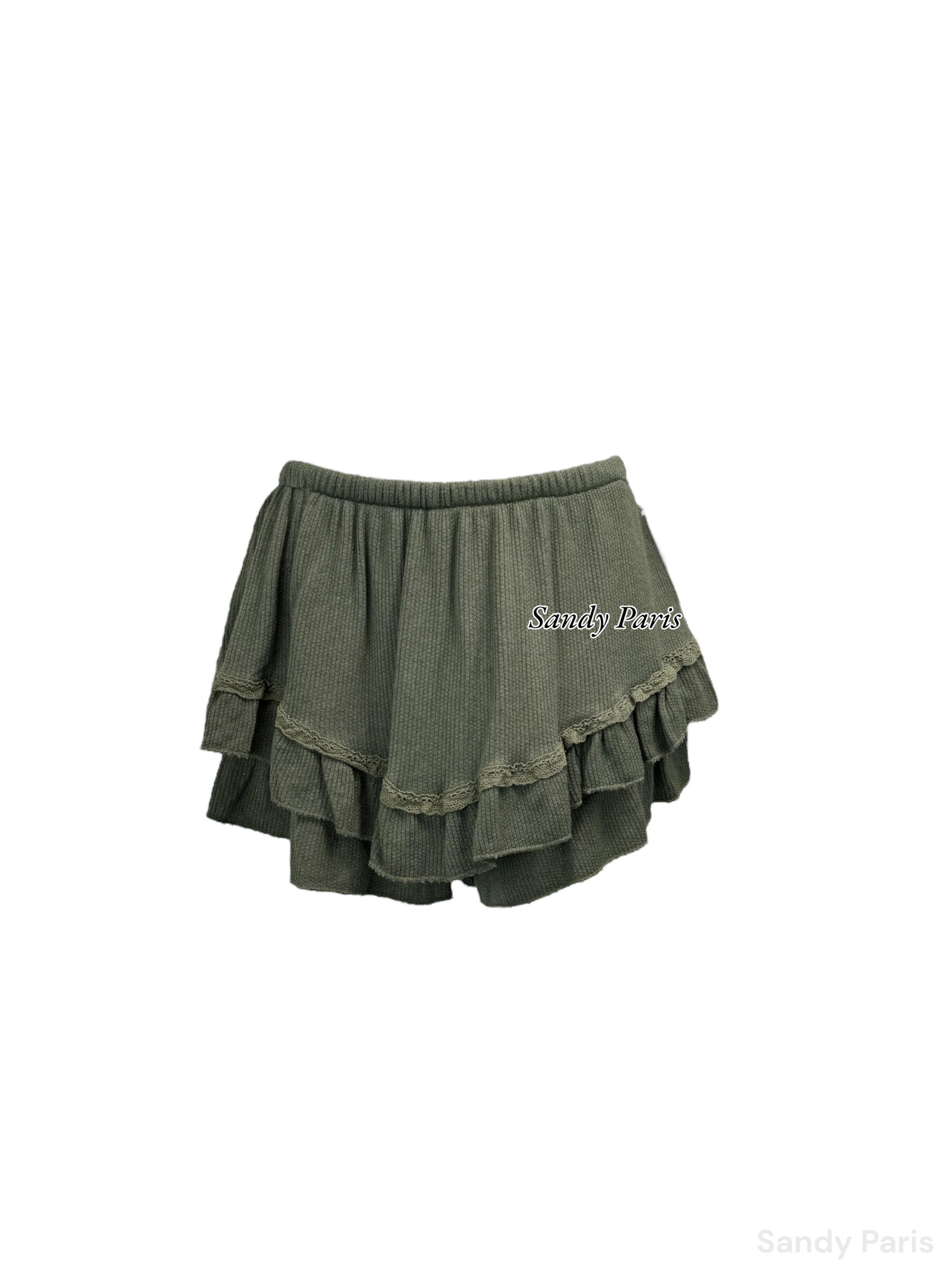 Wholesaler Sandy Paris - Sandy Paris ruffled knit skirt