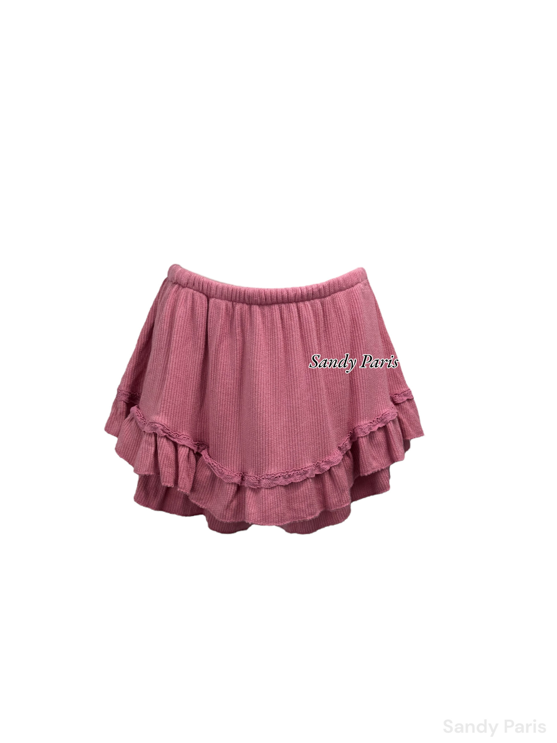Wholesaler Sandy Paris - Sandy Paris ruffled knit skirt