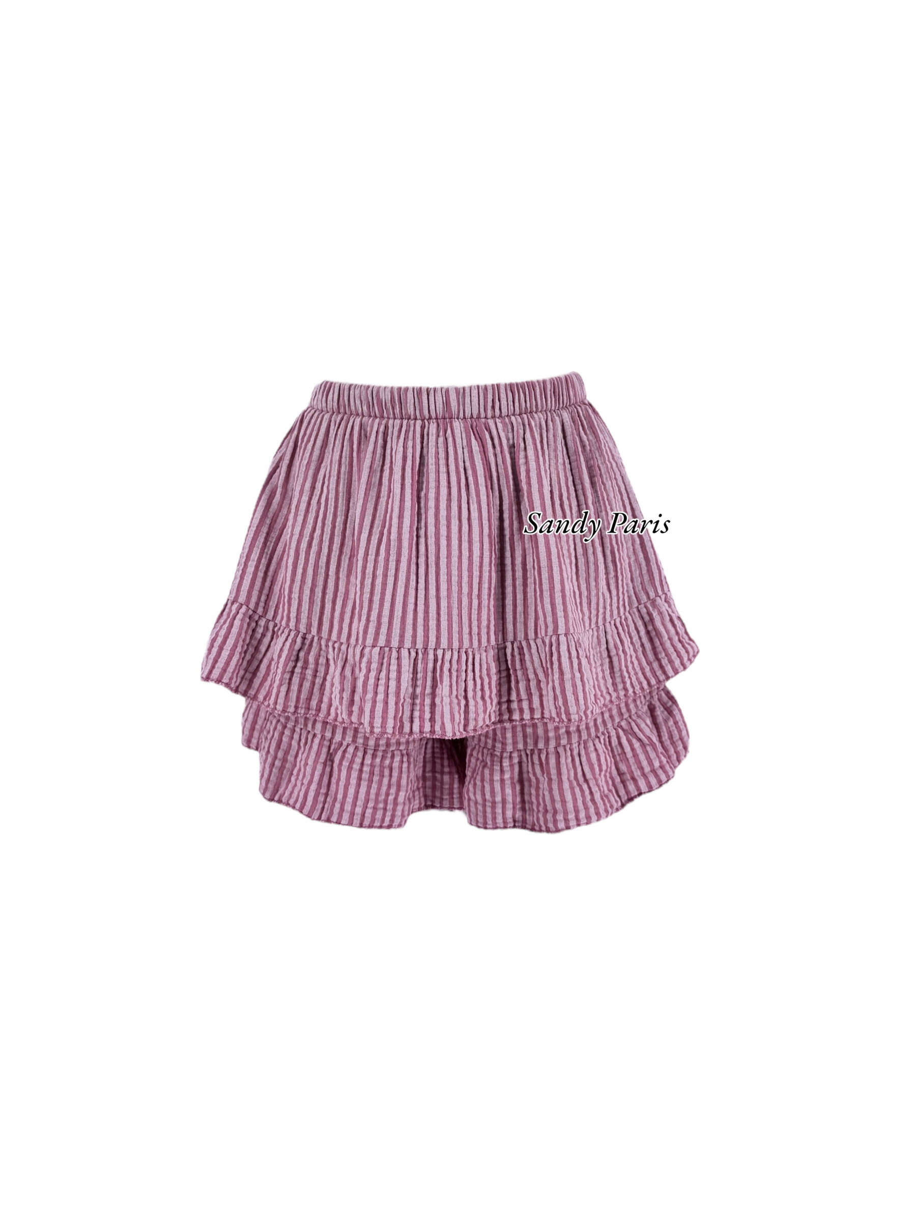 Wholesaler Sandy Paris - Striped gauz cotton skirt