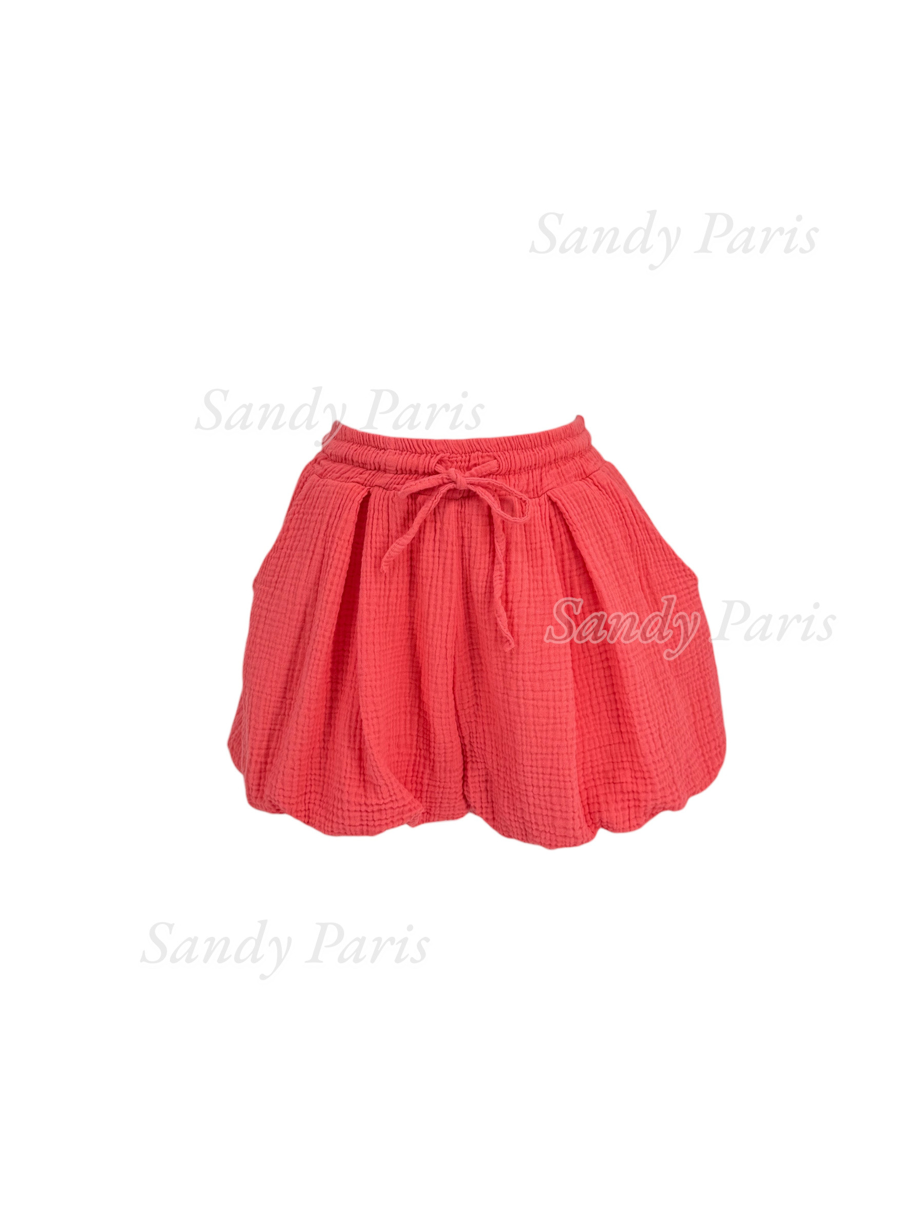 Grossista Sandy Paris - Short effetto gonfio in garza di cotone – Comfort e volume di tendenza