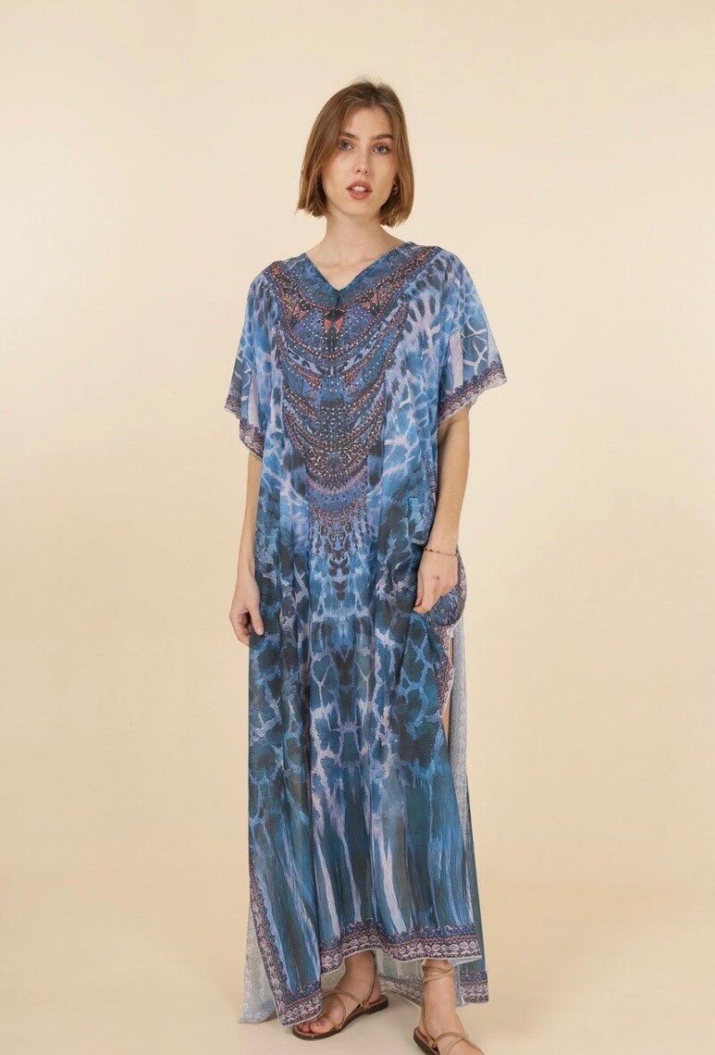 Wholesaler Sandy Paris - Light dress printed with rhinestones