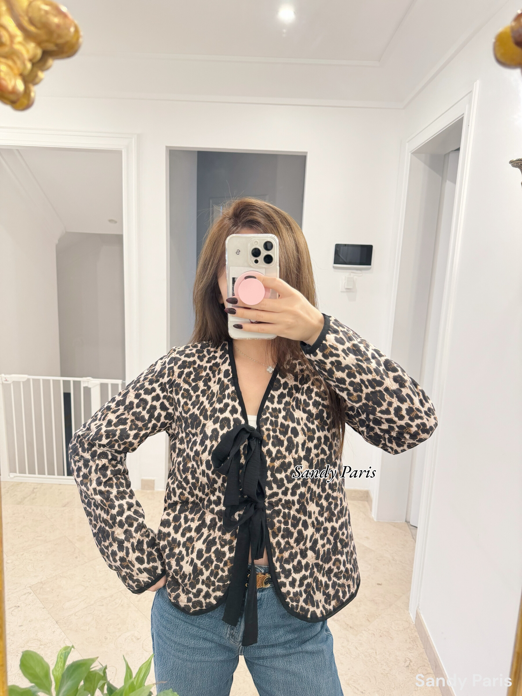 Großhändler Sandy Paris - Steppjacke mit Toile de Jouy-Print