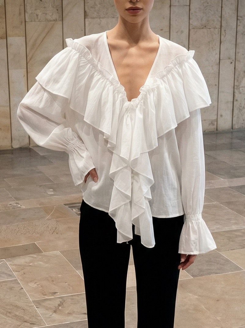 Mayorista Sarah John - Blusa con volantes