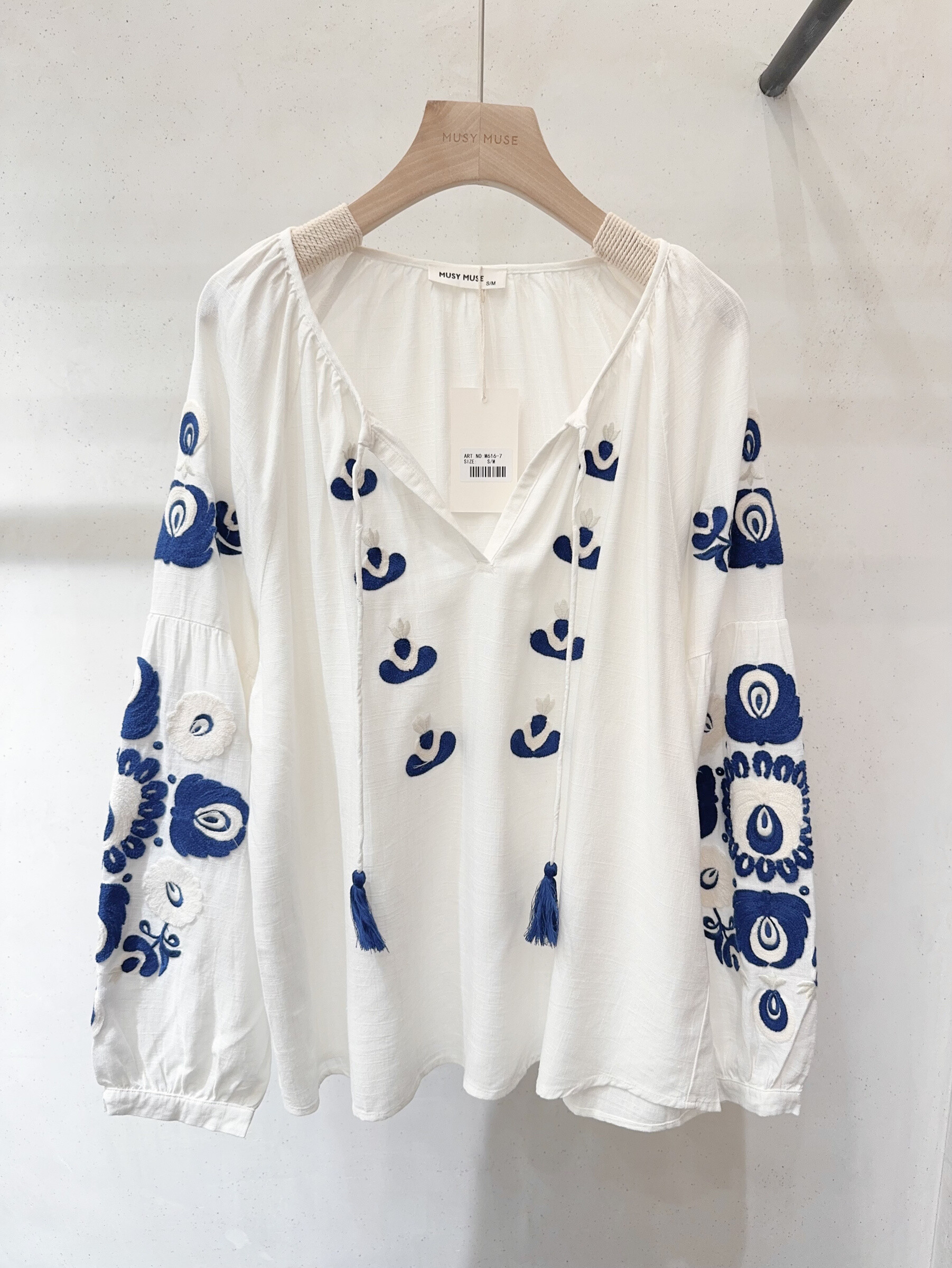 Mayorista SARAH JOHN - Blusa bohemia bordada