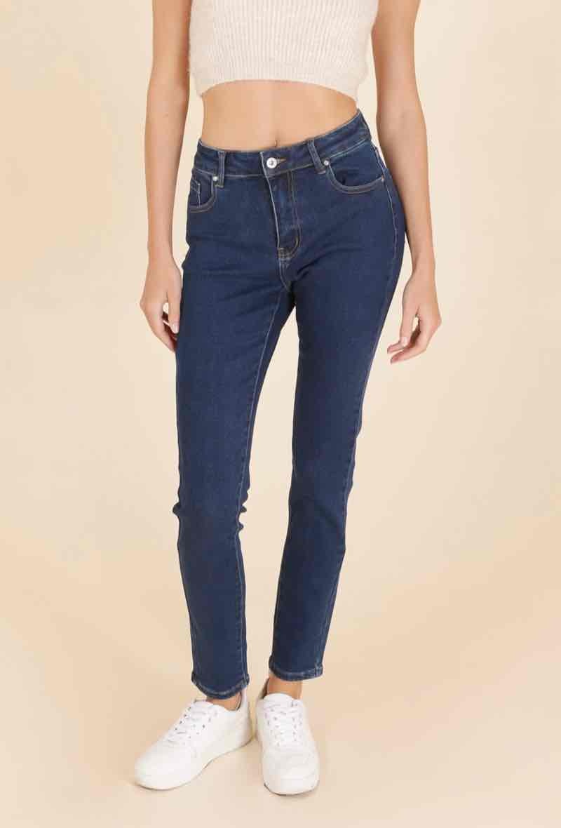 Grossista SARAH JOHN - Jeans slim blu lavati ad alta vita