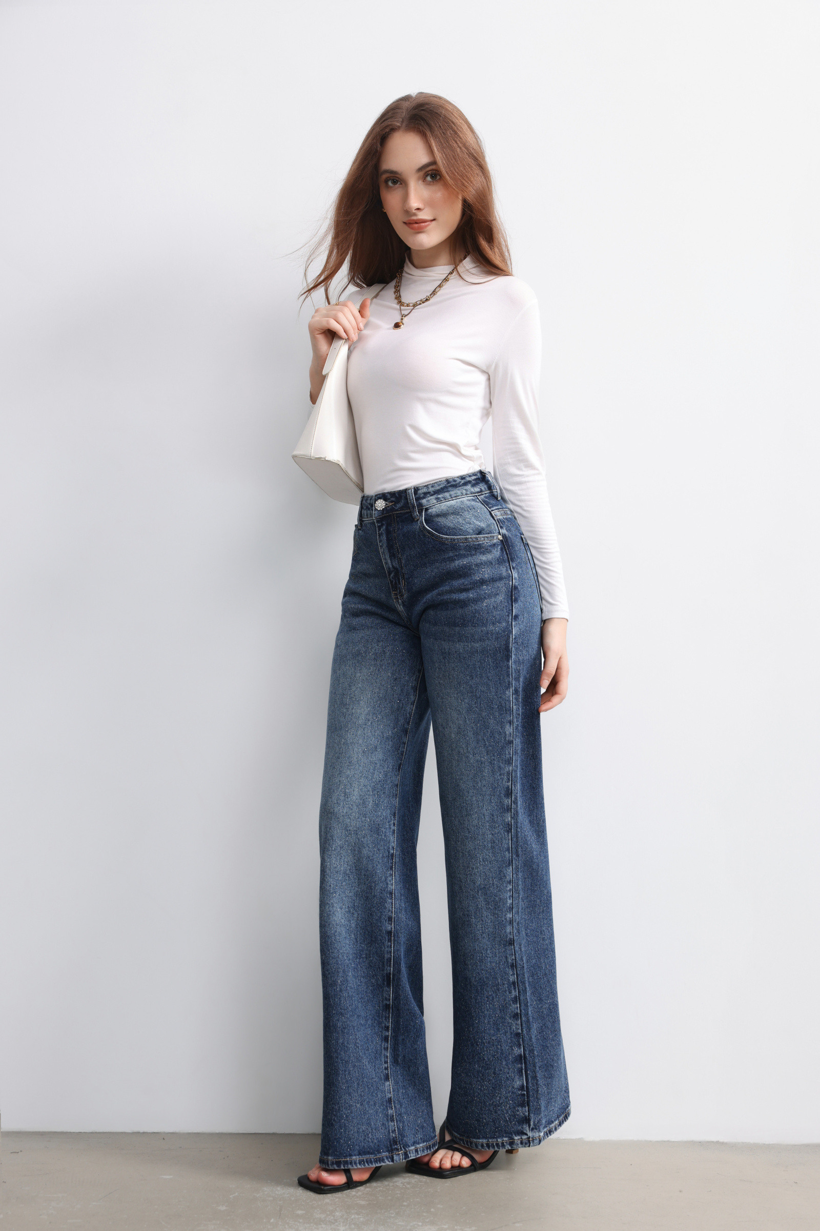 Wholesaler Sarah John - Wide leg sequin jeans
