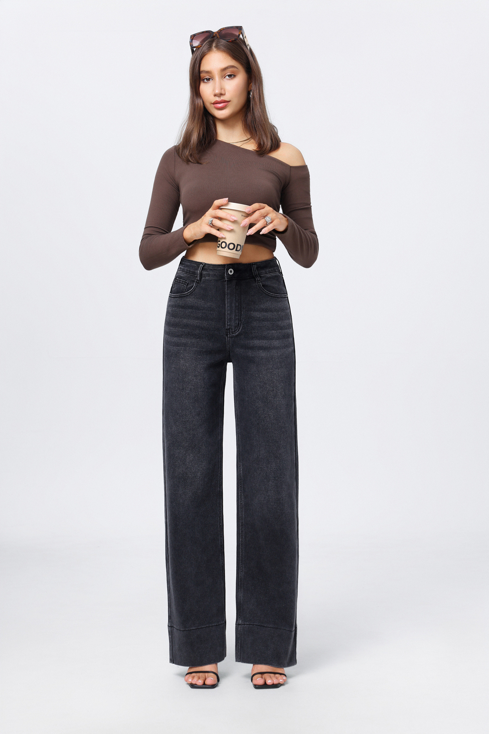 Mayorista Sarah John - Denim crudo con dobladillo ancho