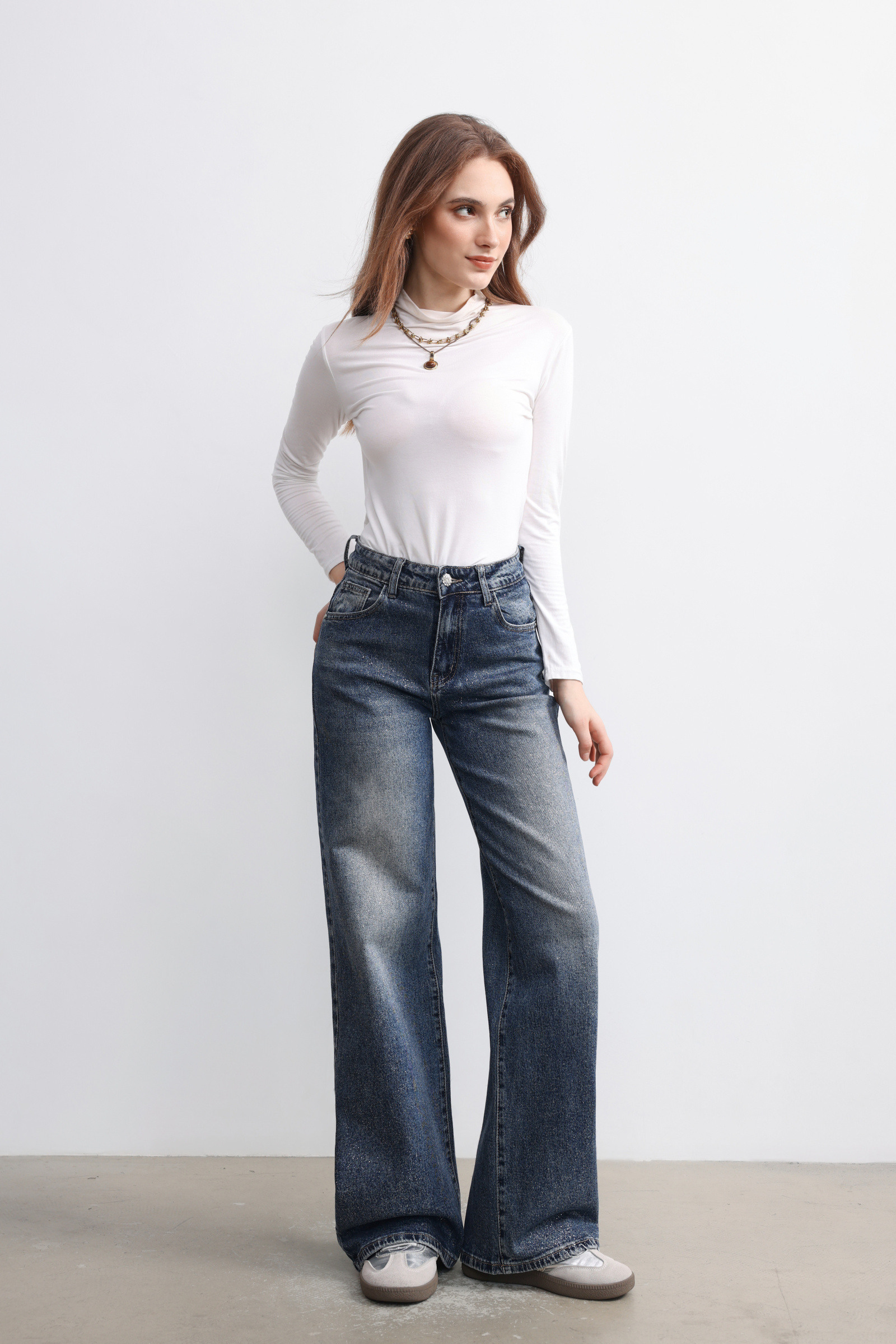 Wholesaler Sarah John - Wide leg sequin jeans