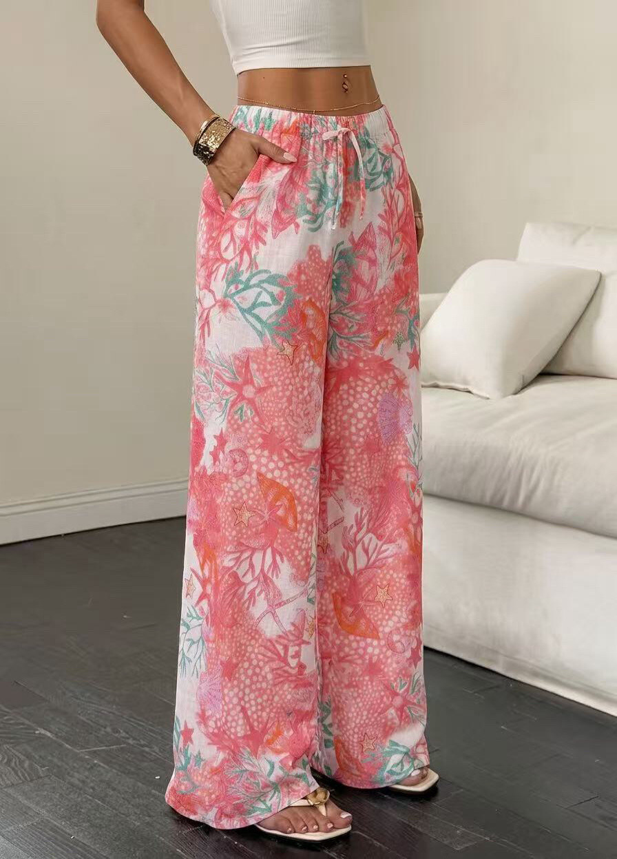 Grossiste Sarah John - Pantalon imprimé en coton