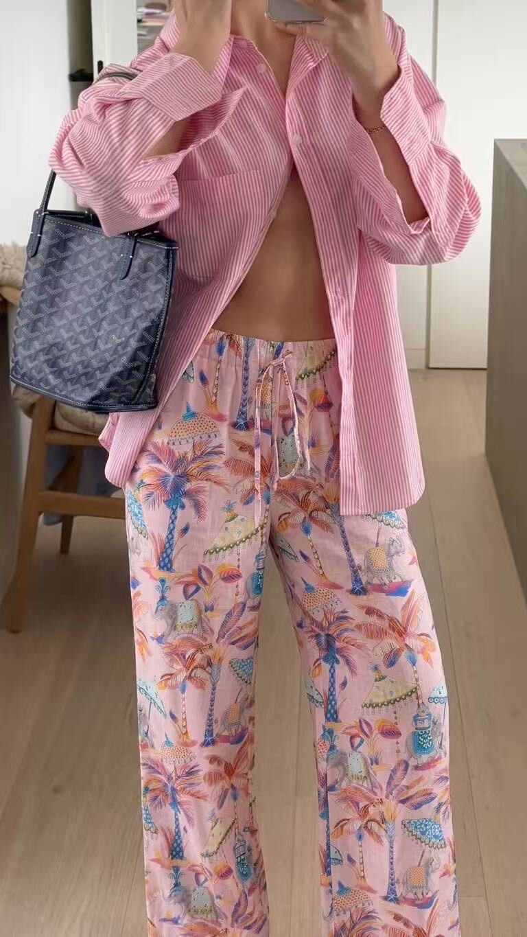 Grossiste Sarah John - Pantalon imprimé en coton